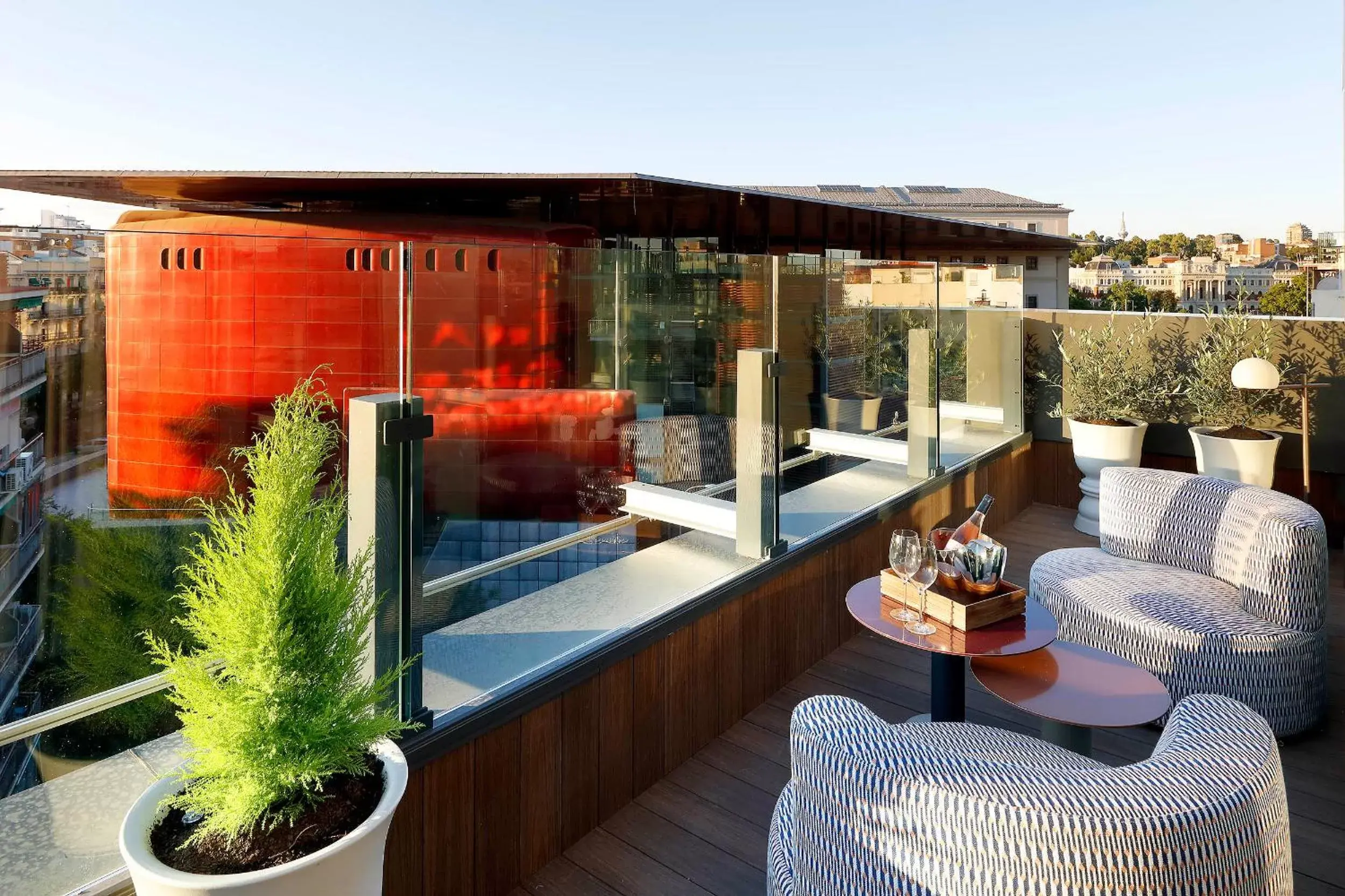 Balcony/Terrace, Swimming Pool in Hard Rock Hotel Madrid