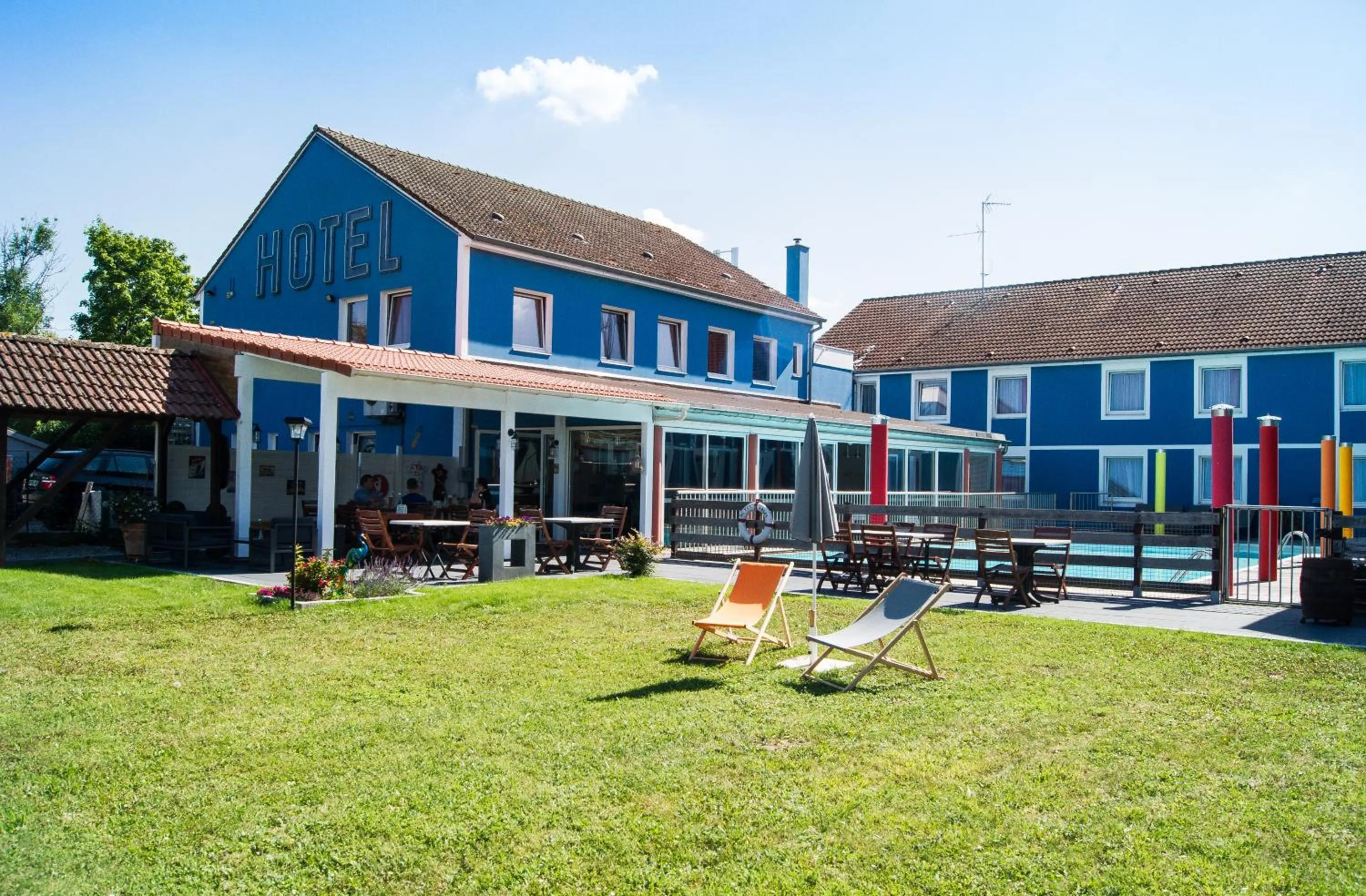 Garden in Hotel Restaurant Argos, Strasbourg Nord