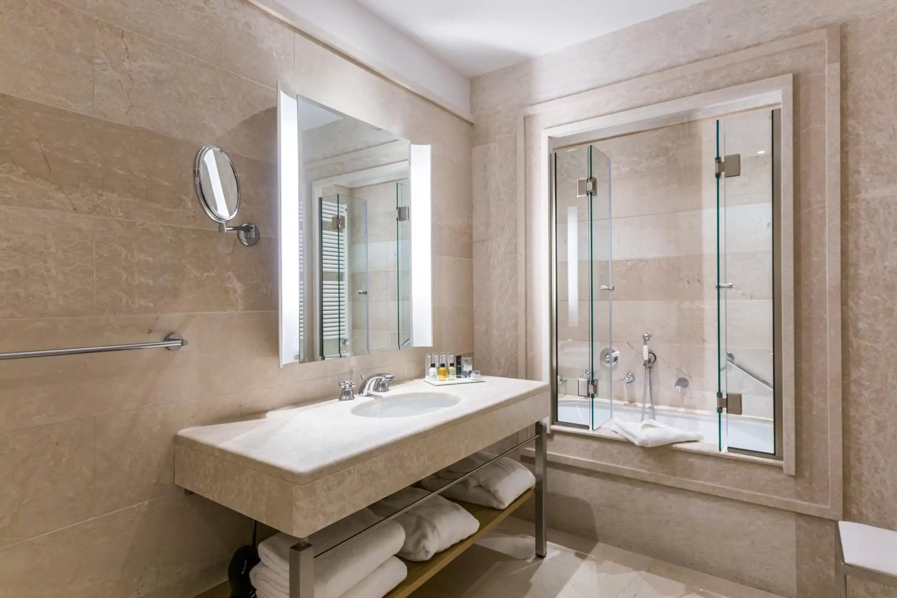 Bathroom in Grand Hotel Savoia Cortina d'Ampezzo, A Radisson Collection Hotel