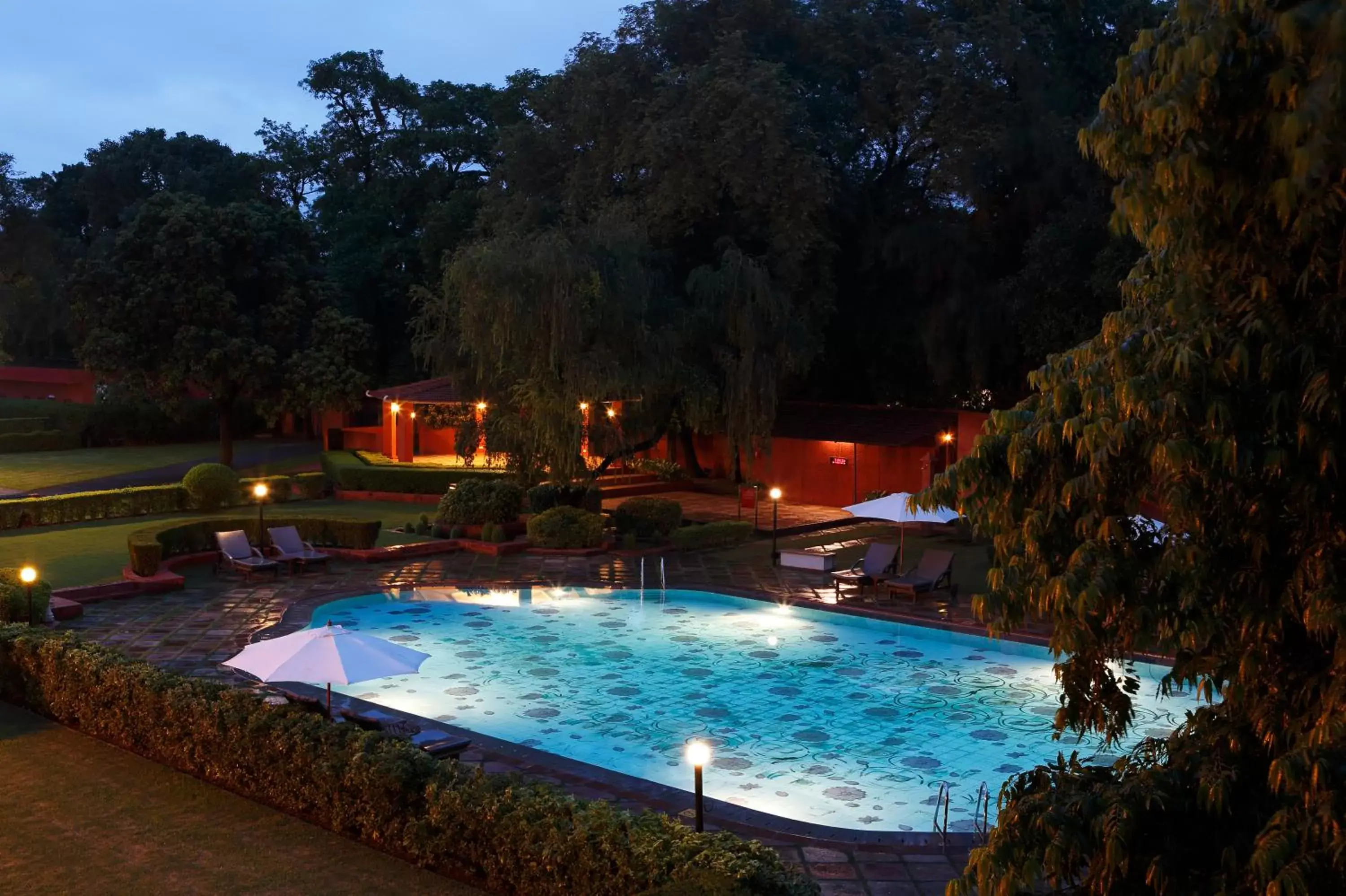 Pool view, Swimming Pool in Taj Ganges Varanasi