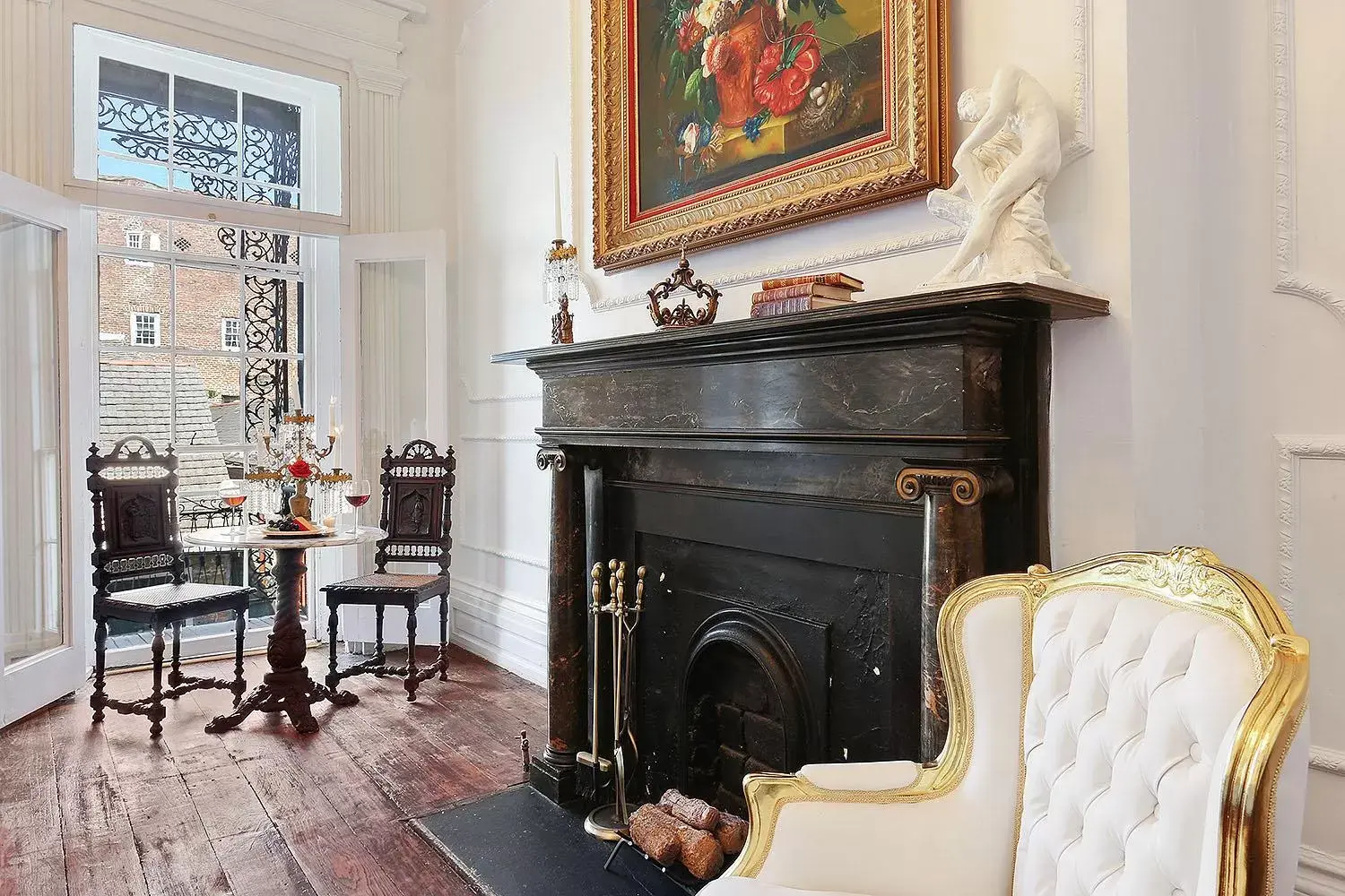 Seating area in French Quarter Mansion