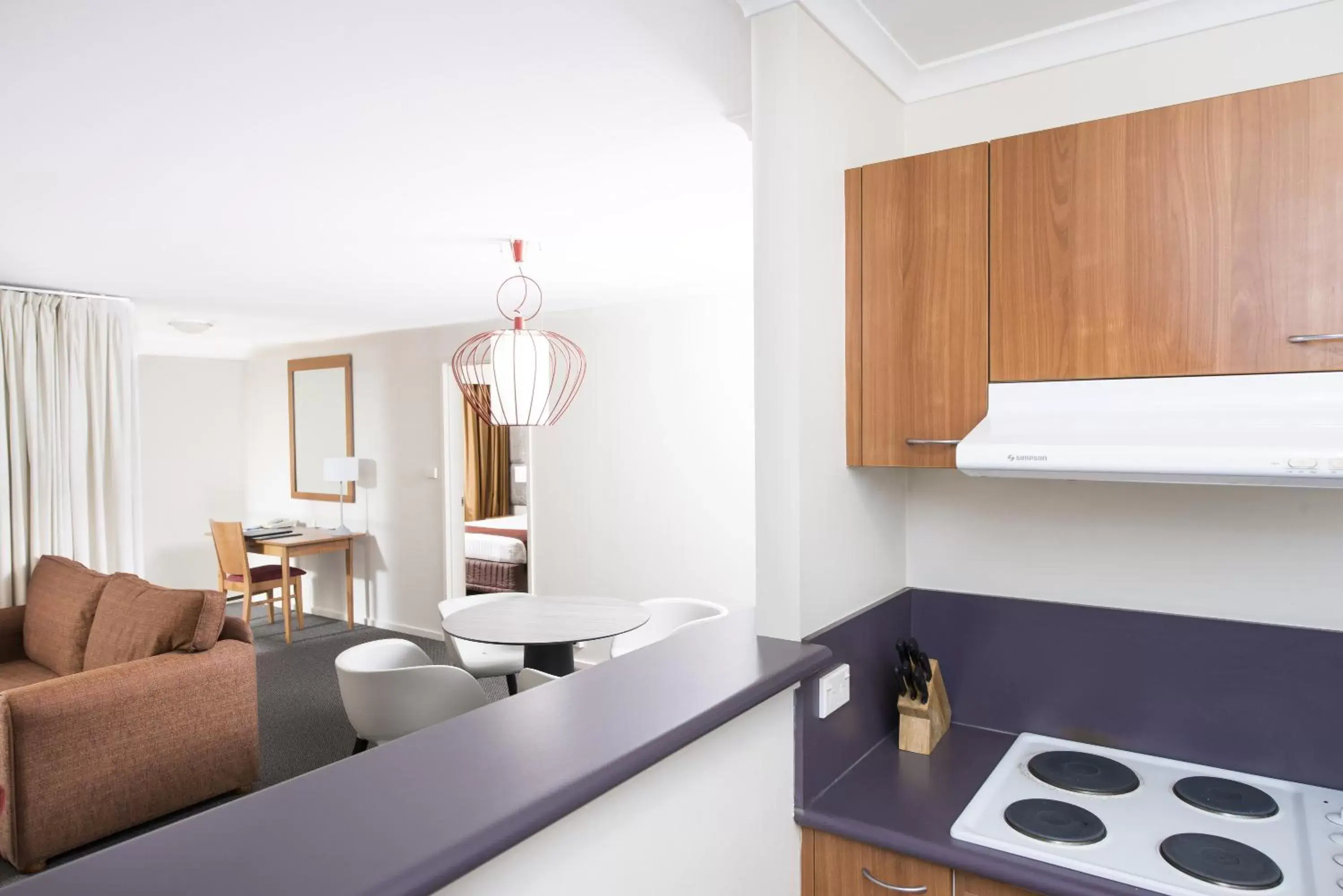 Kitchen or kitchenette, Bathroom in Mantra on Northbourne