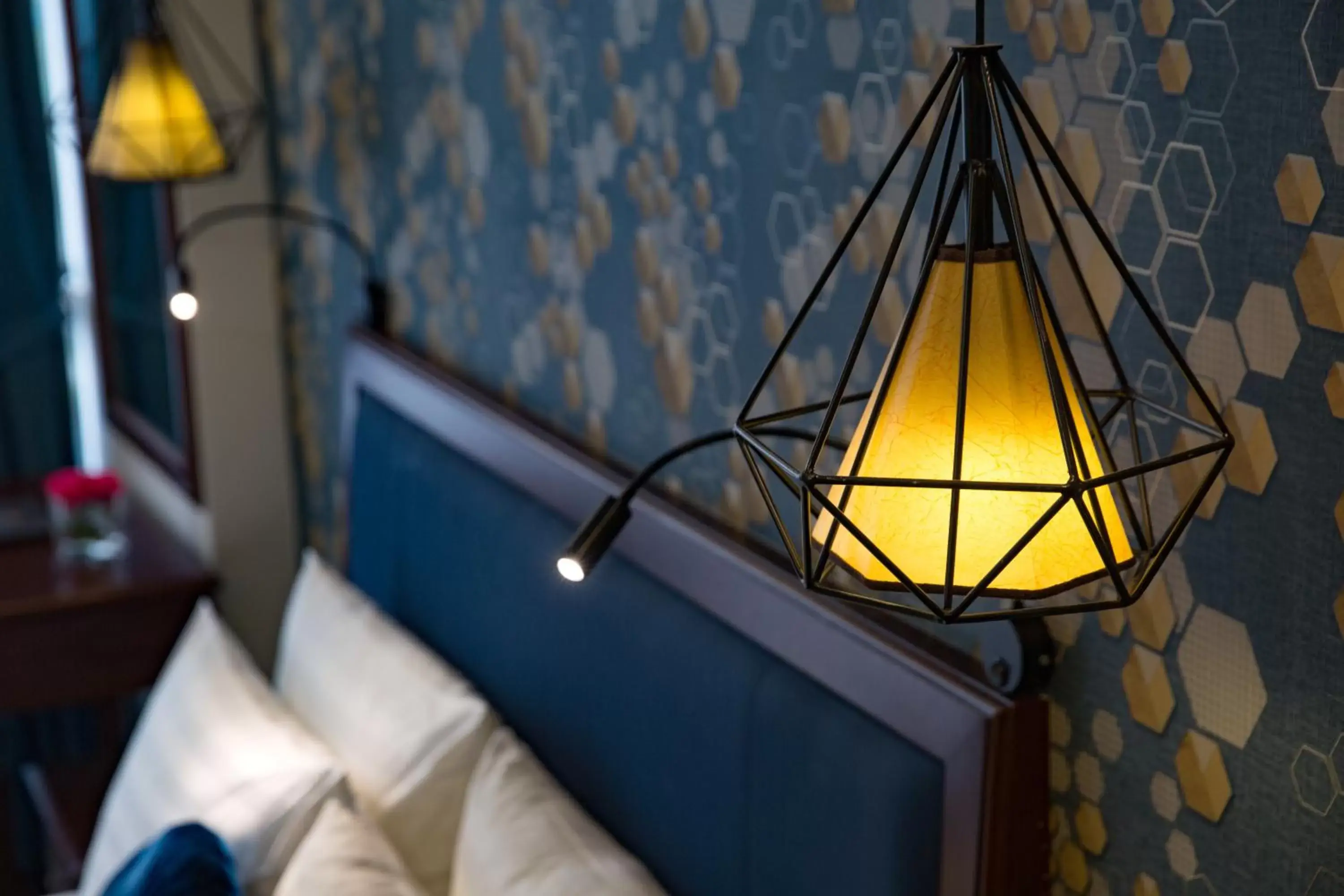 Decorative detail, Bed in Holiday Emerald Hotel Decorative detail, Bed in Holiday Emerald Hotel