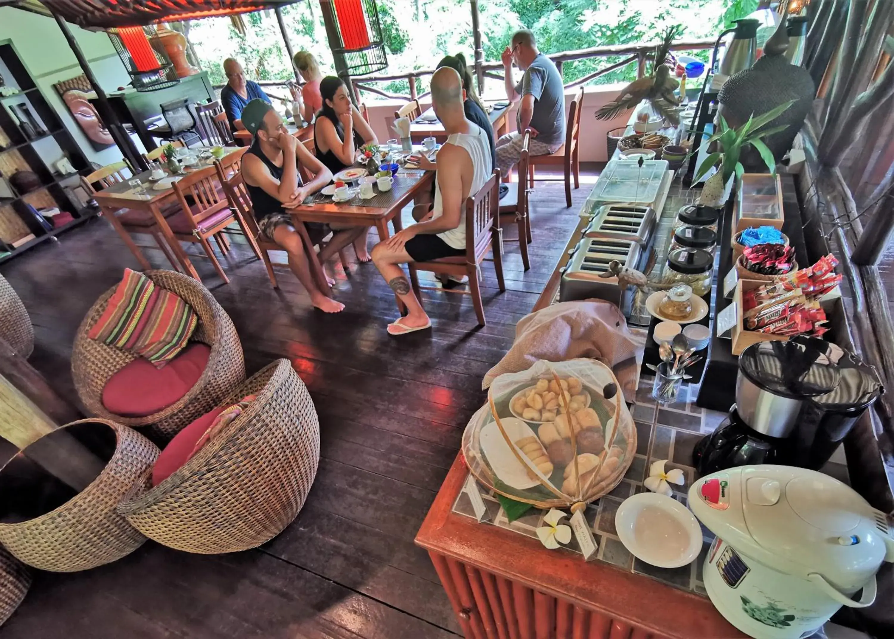 Dining area in Baan Sukreep Resort