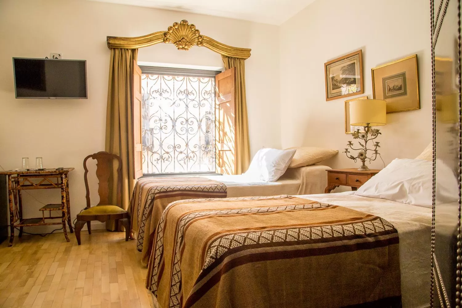 Bed in Virreinato Hotel Boutique