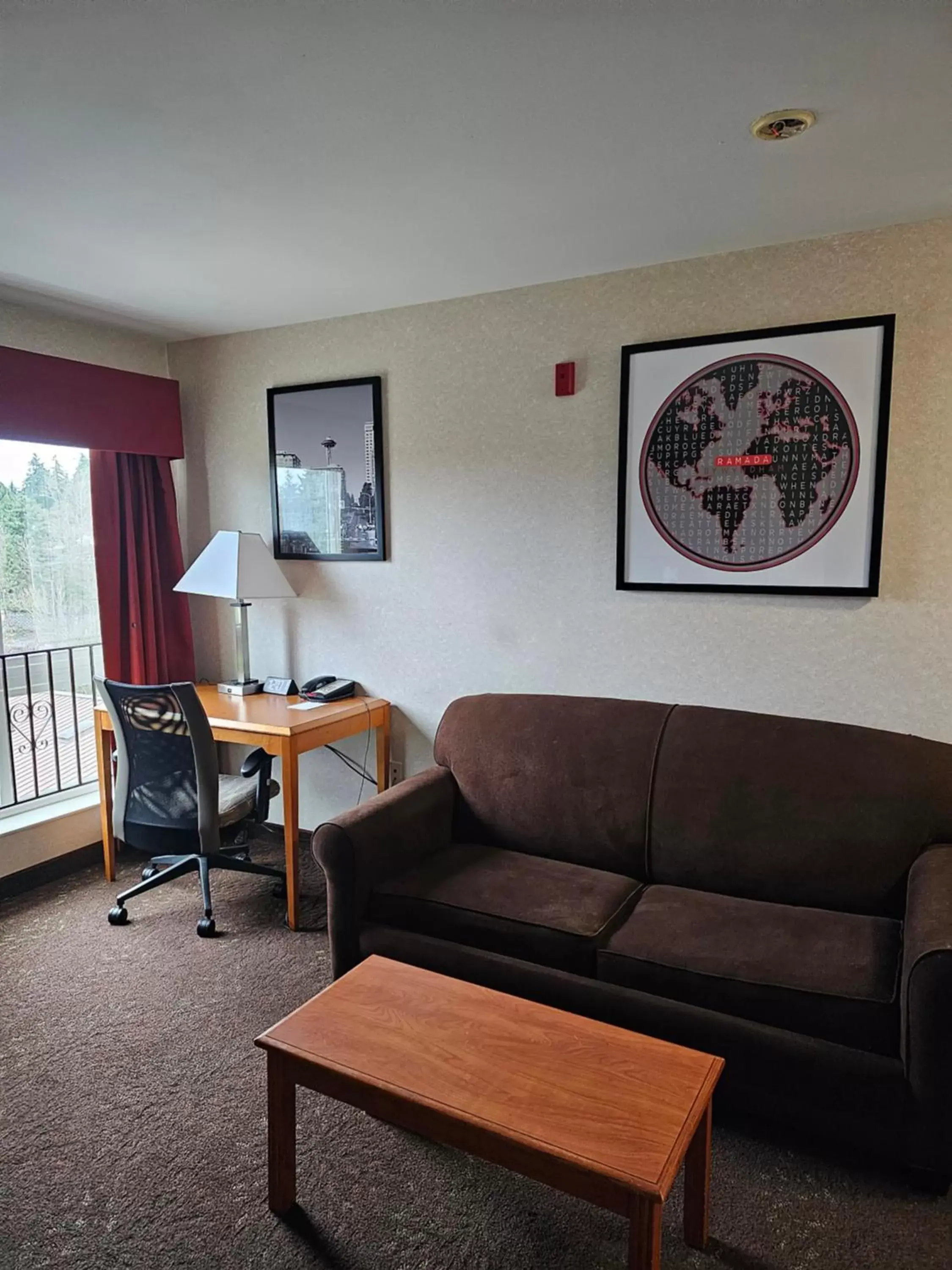 Seating Area in Ramada by Wyndham SeaTac Airport