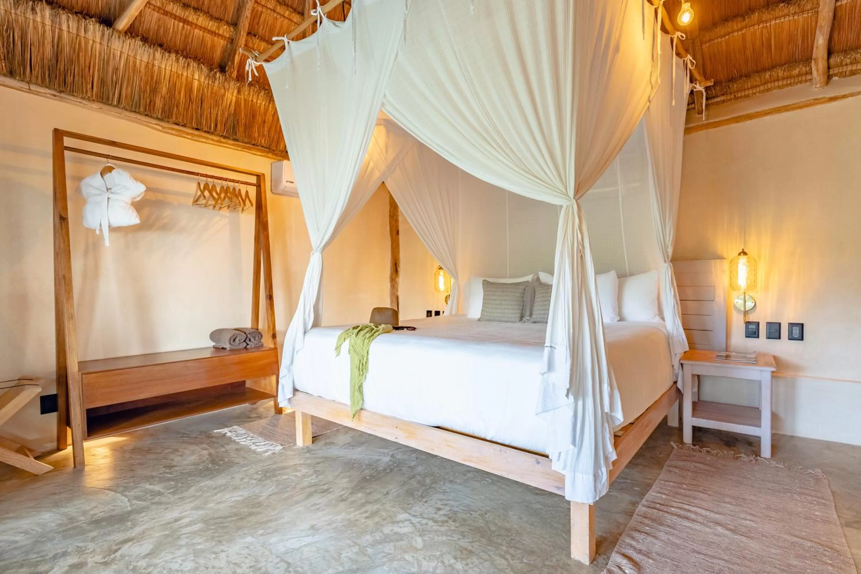 Bed in Casa Ganesh Tulum-Beachfront hotel by Ahau Collection