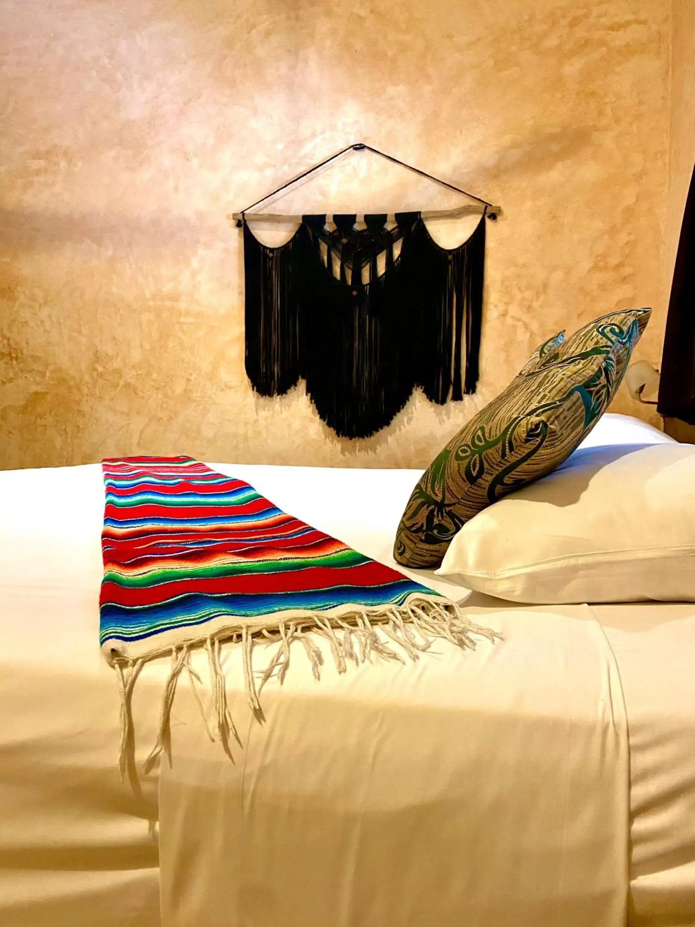 Bed in Pacha Tulum Boutique Hotel