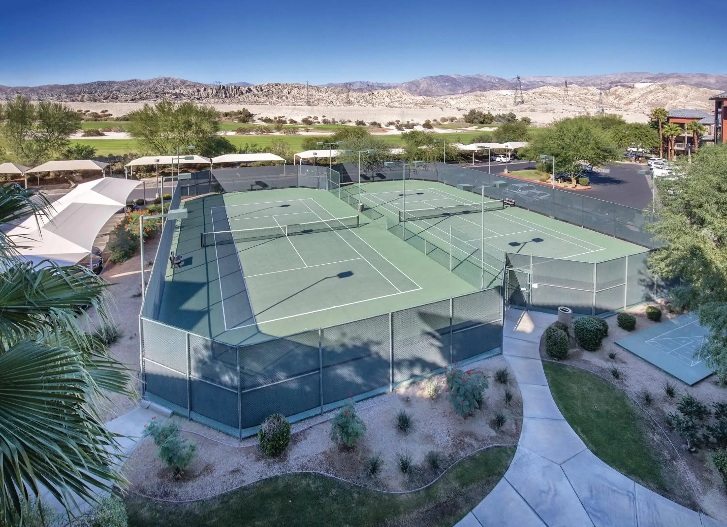 Tennis court, Bird's-eye View in WorldMark Indio