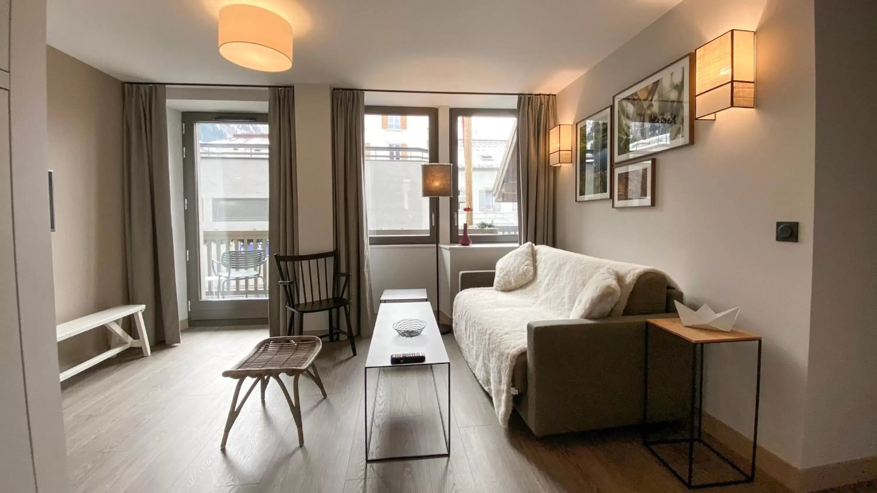 Living room, Seating Area in Le Génépy - Appart'hôtel de Charme