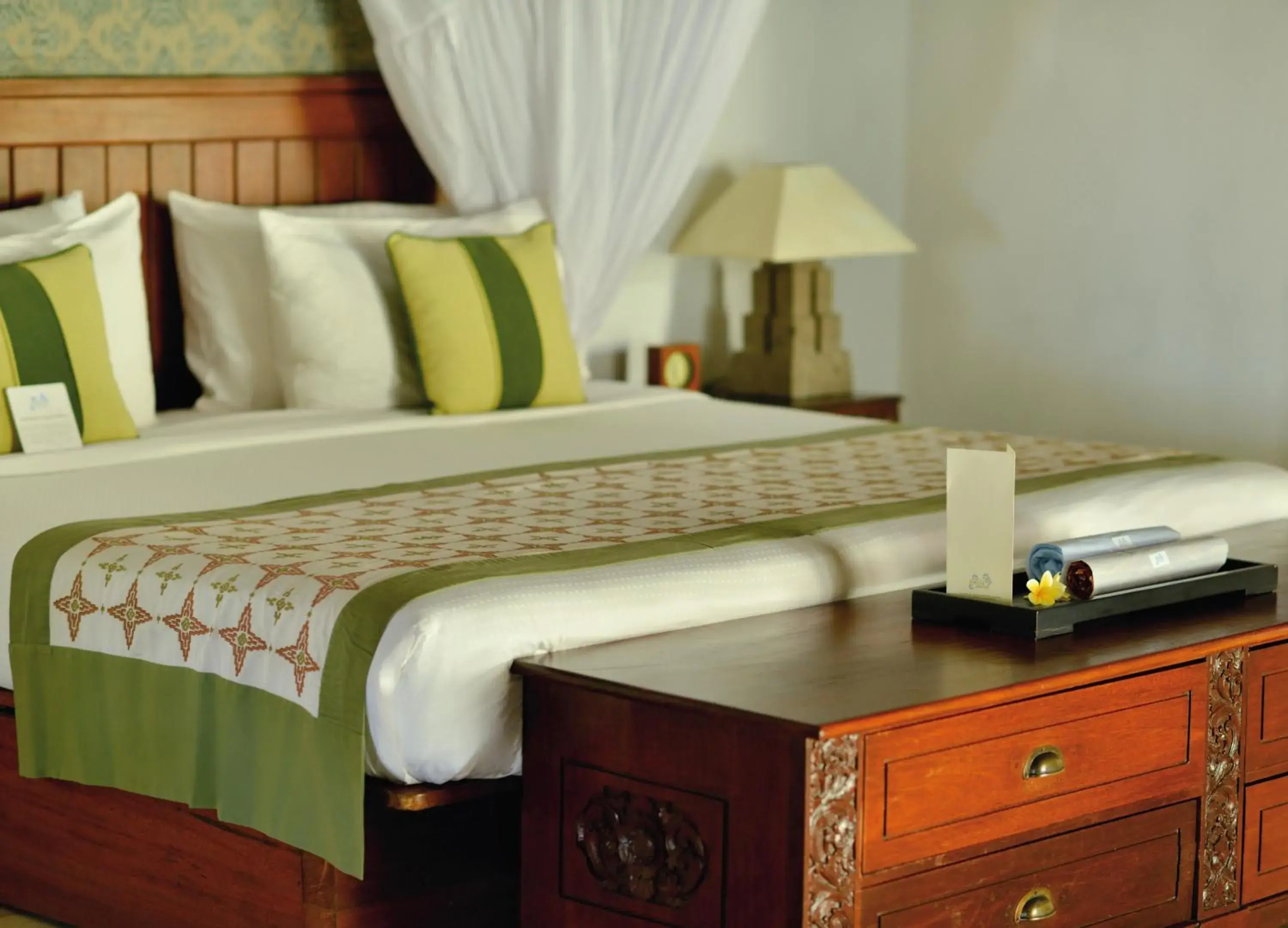 Bed in Jimbaran Puri, A Belmond Hotel, Bali
