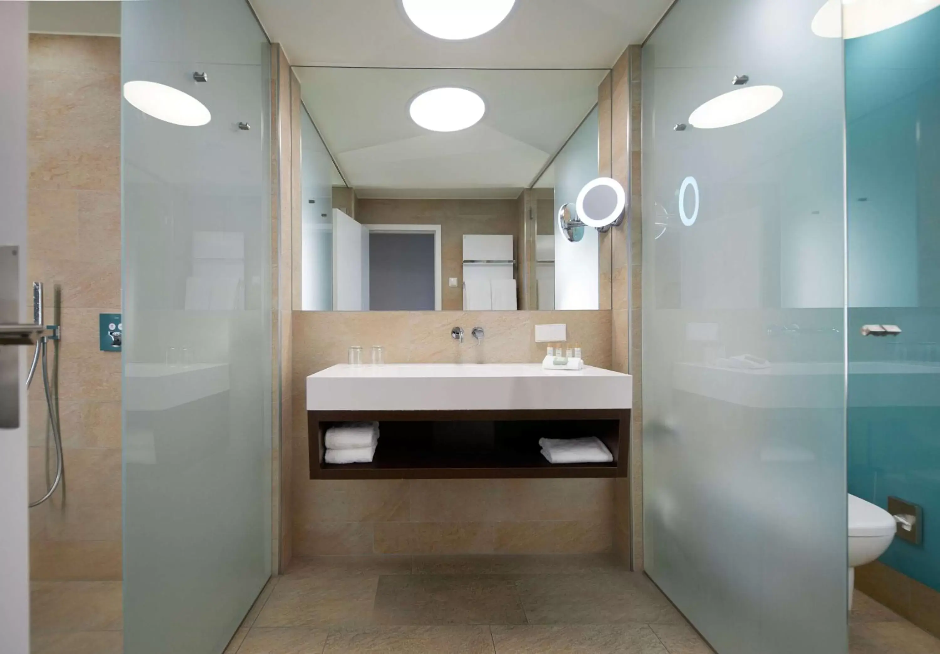 Bathroom in Wasserturm Hotel Cologne, Curio Collection by Hilton