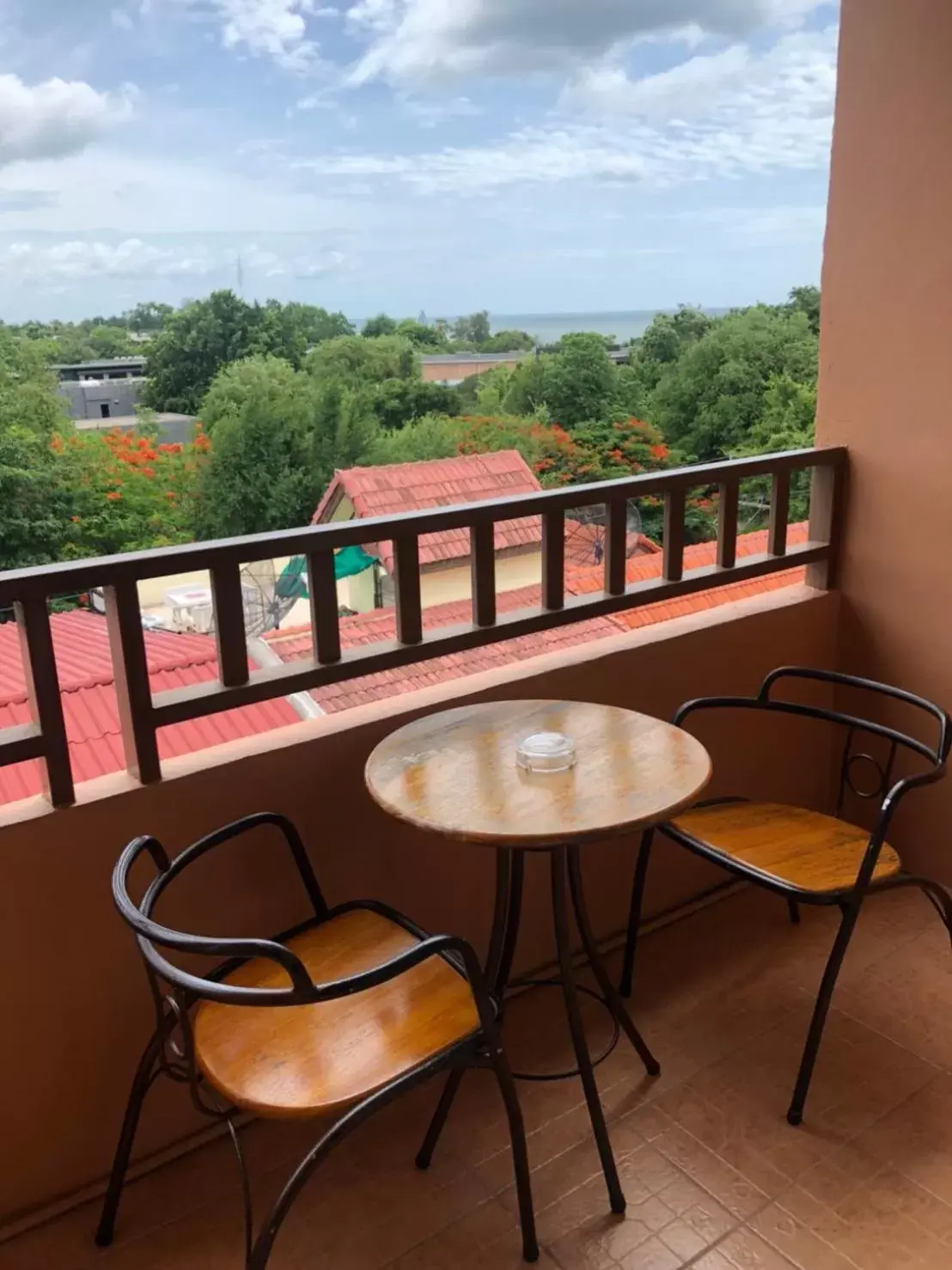 Balcony/Terrace in Thipurai Beach Hotel