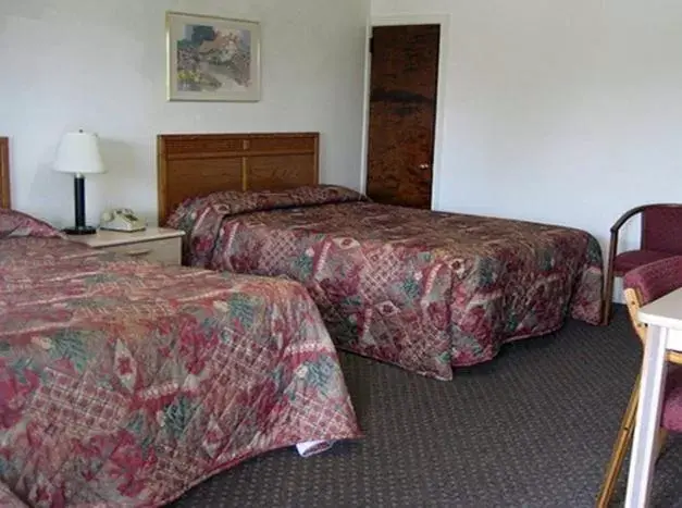Bed in Red Carpet Inn & Suites Morgantown