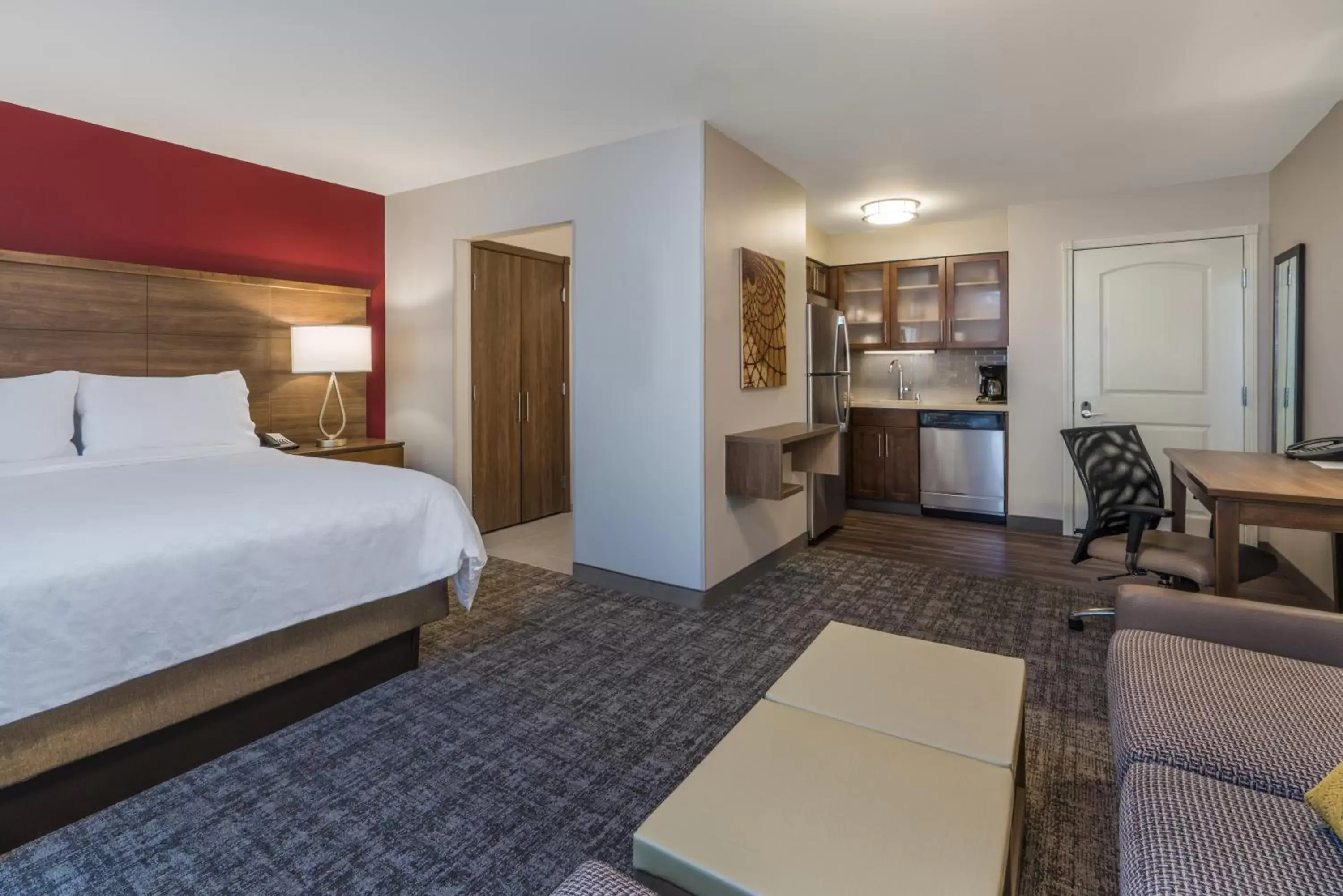 Bed in Staybridge Suites Anchorage, an IHG Hotel