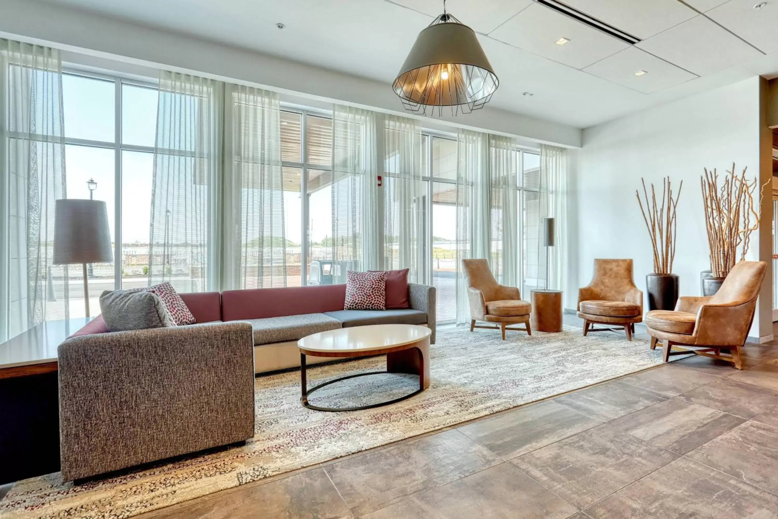 Lobby or reception, Seating Area in Courtyard by Marriott North Brunswick