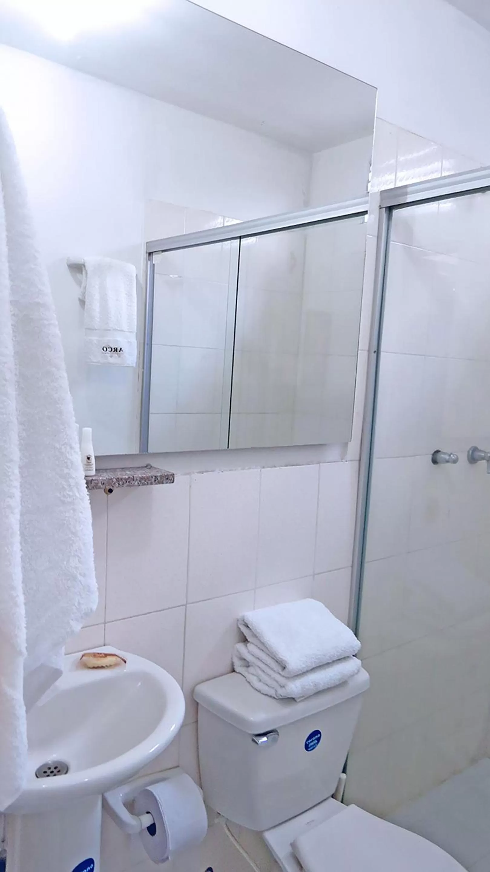 Shower in Arco Apartasuites