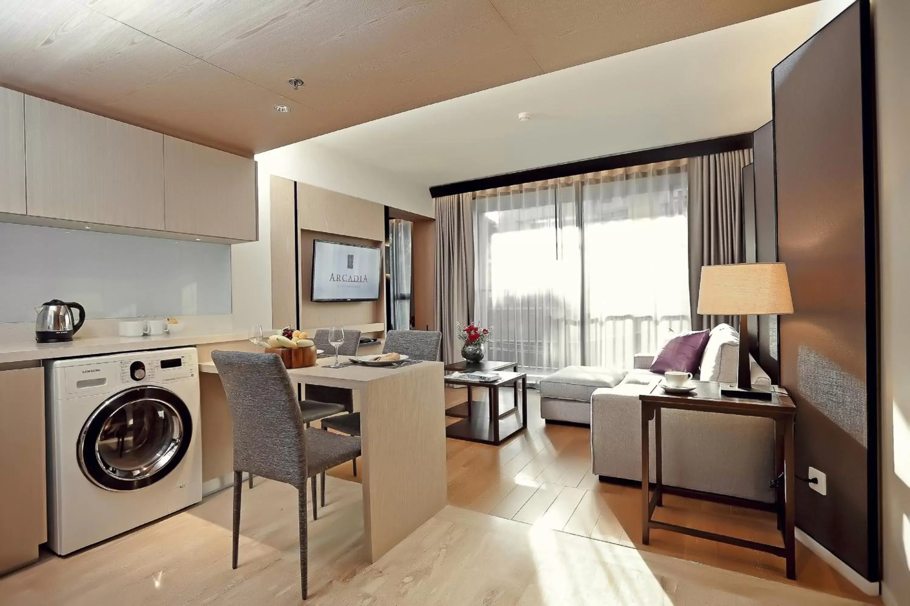 Premier One-Bedroom Suite with Balcony in Arcadia Suites Bangkok