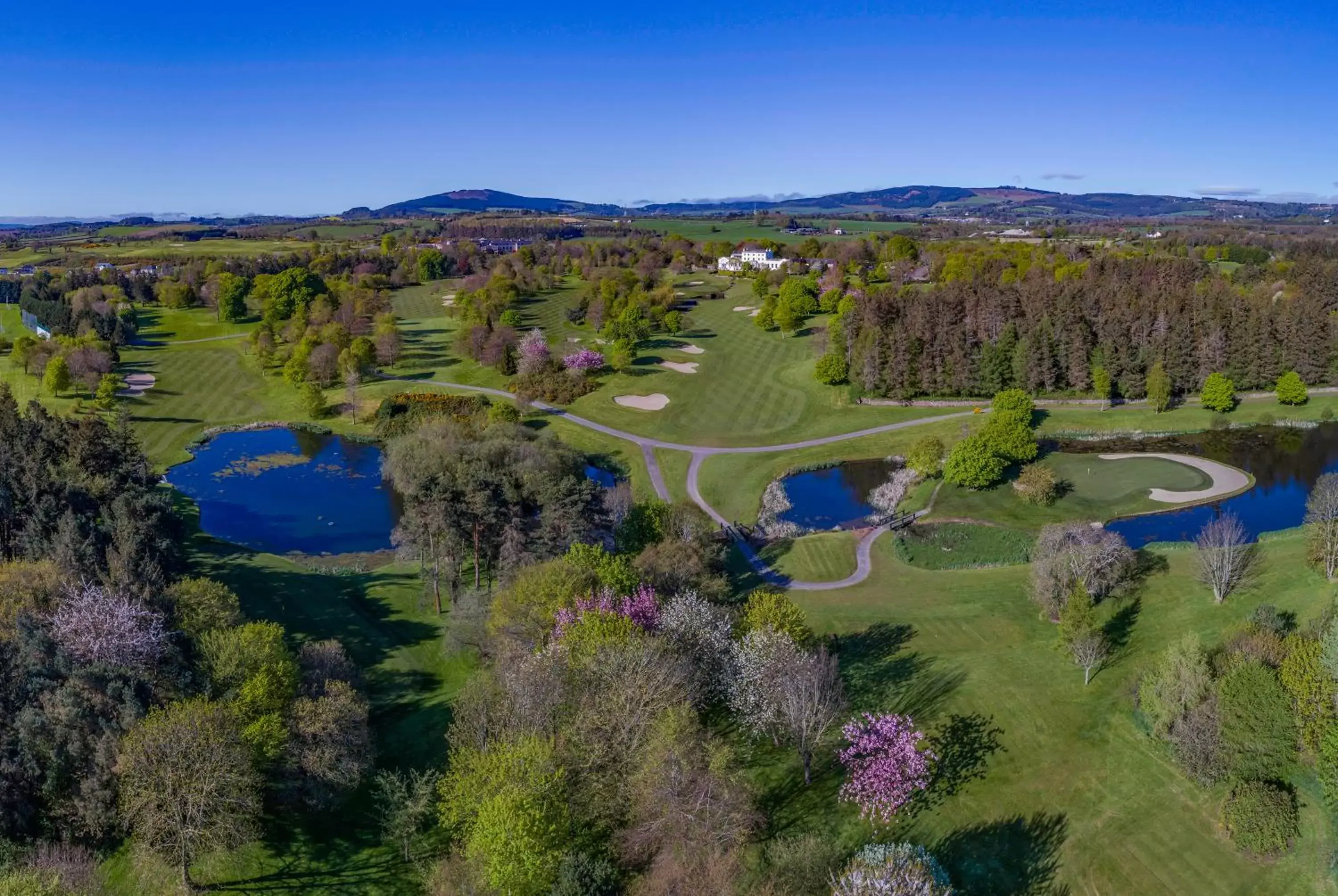 Golfcourse, Bird's-eye View in Druids Glen Resort