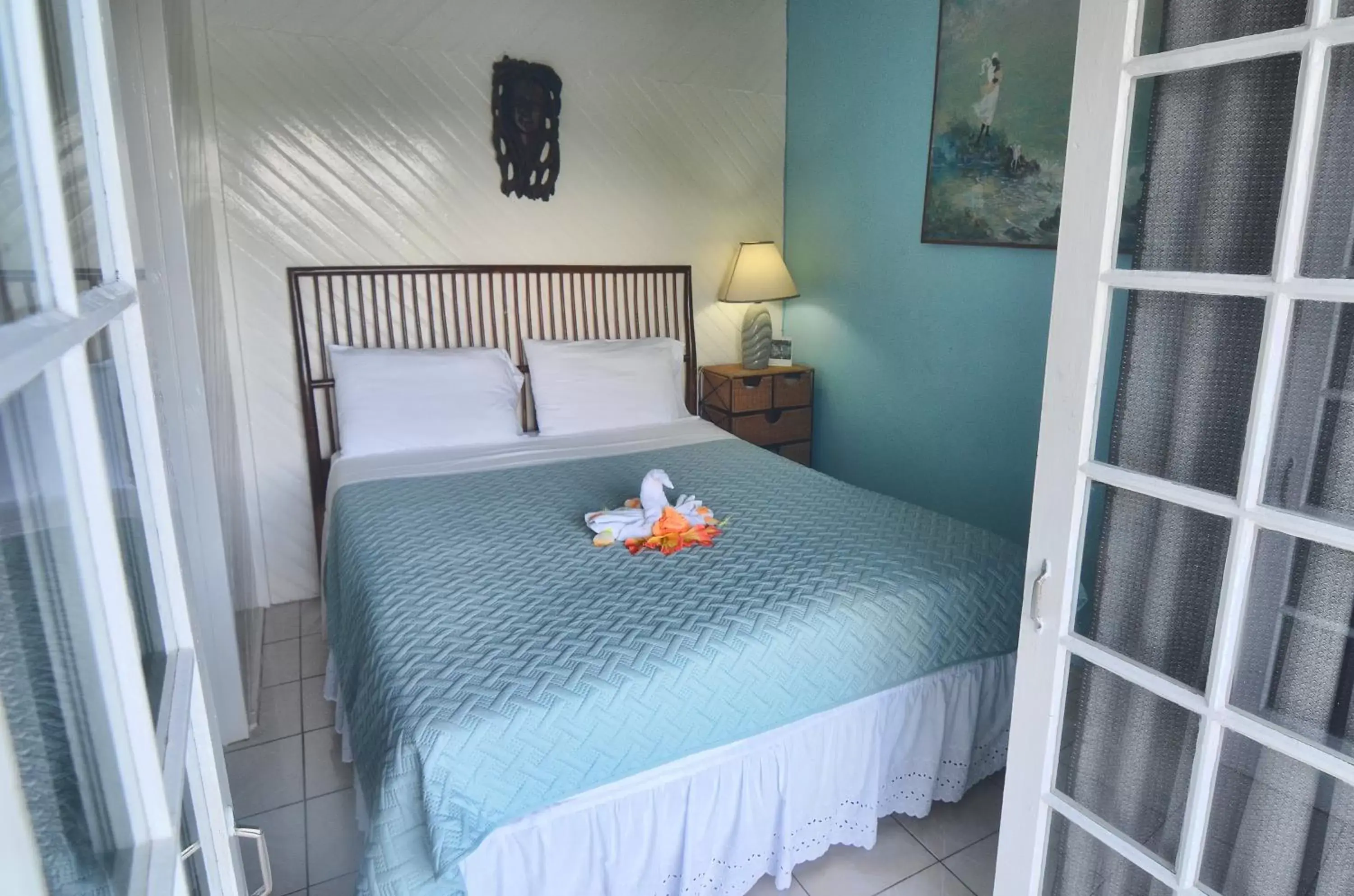 Bedroom, Bed in Moon San Villa at the Blue Lagoon