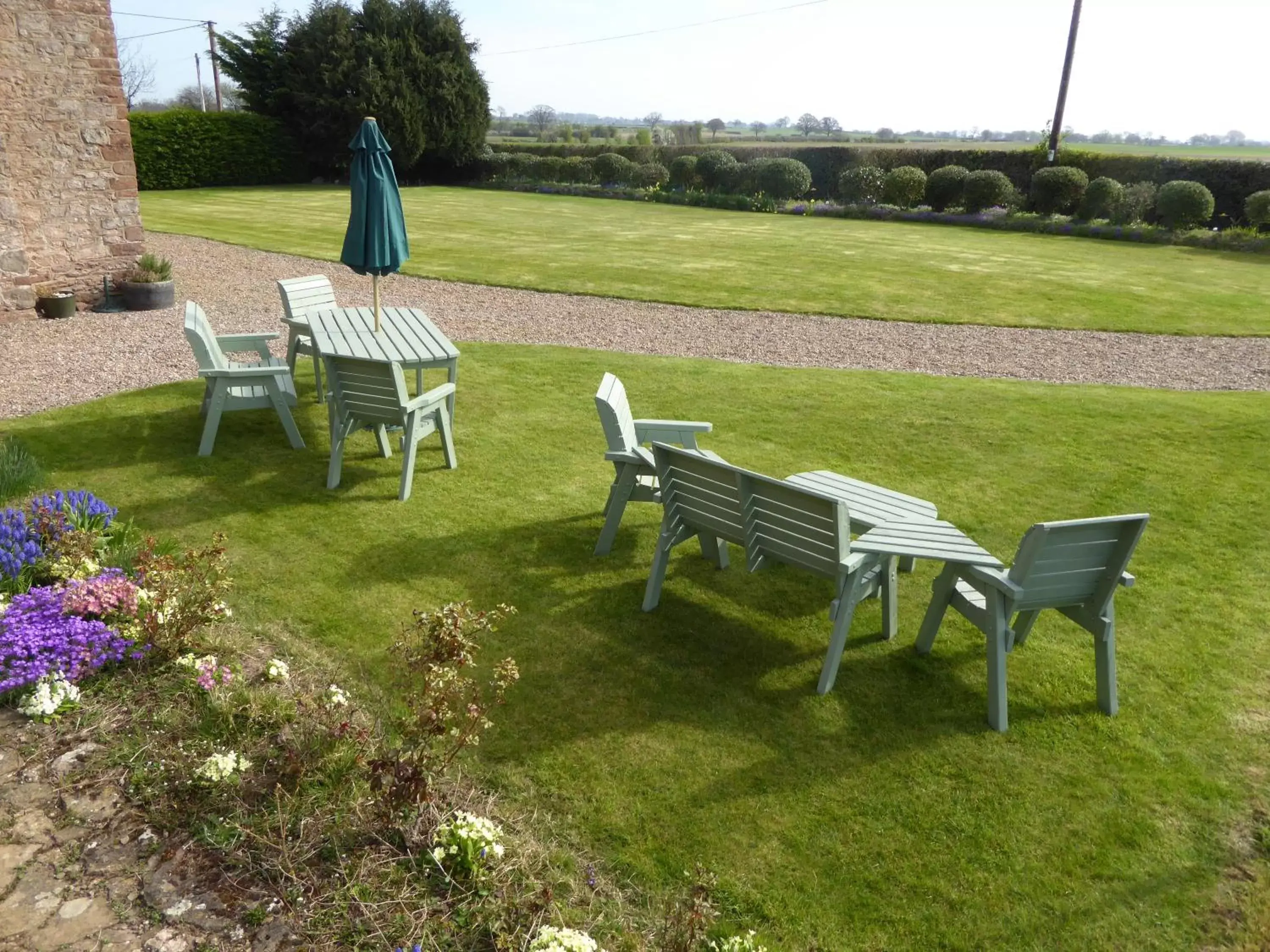 Garden in Upper Eyton Farmhouse B&B