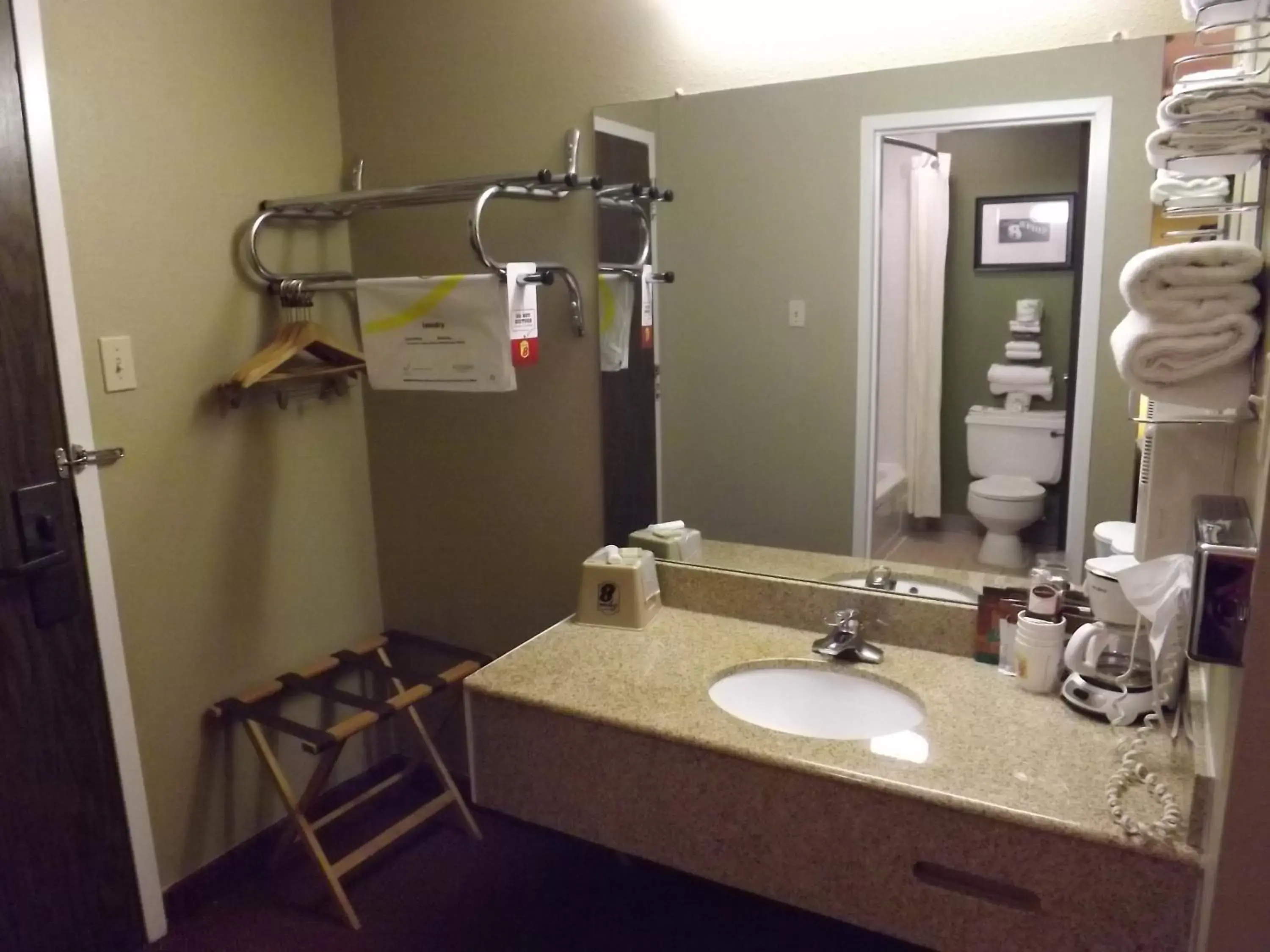 Bathroom in Super 8 by Wyndham Sterling CO