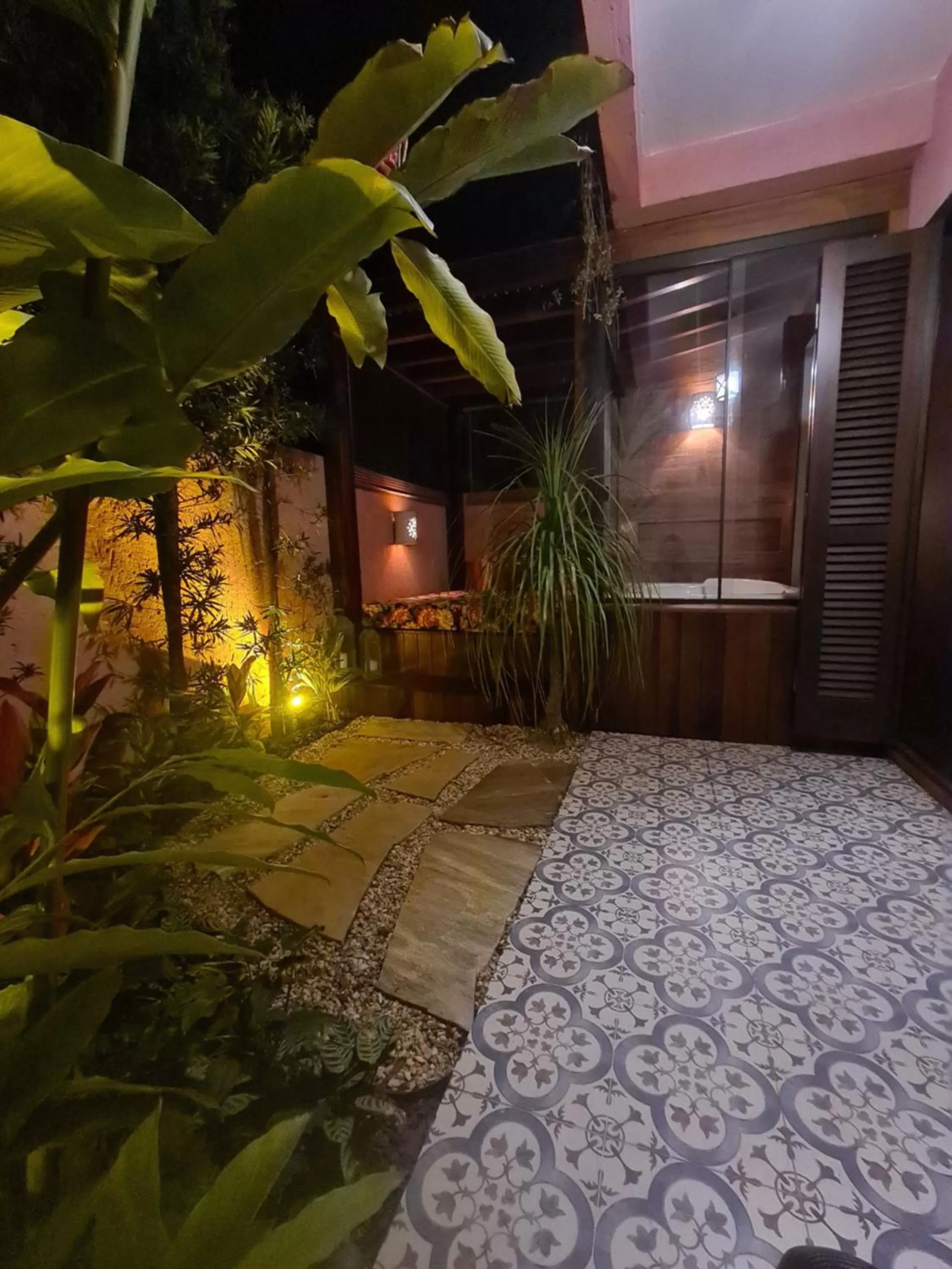 Hot Tub in Pousada Vila Rosada