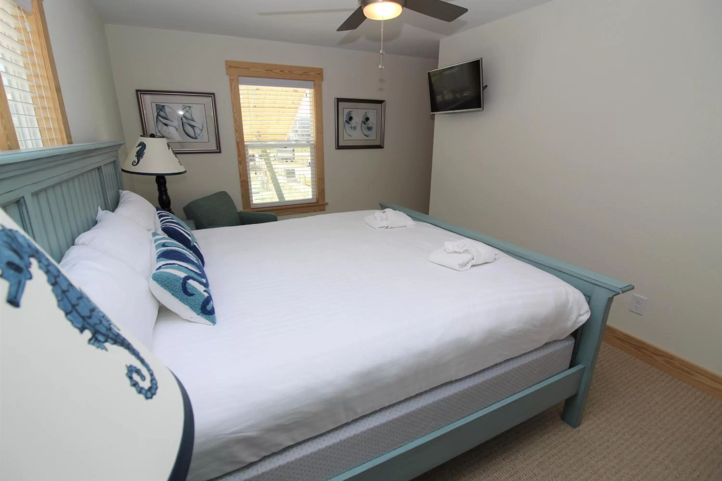 Bedroom, Bed in Whalebone Ocean Cottages by KEES Vacations