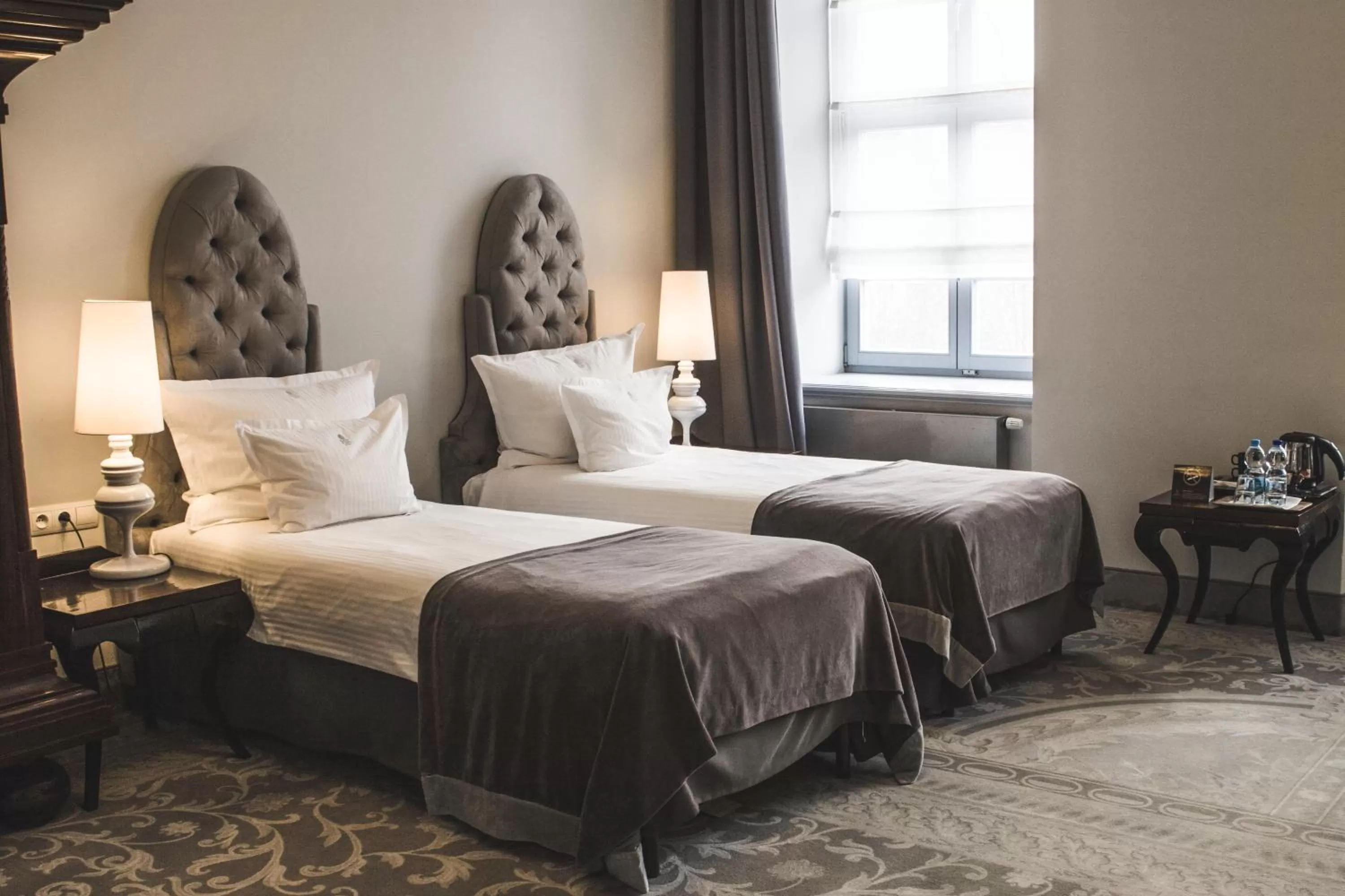 Bed in Hotel Krasicki