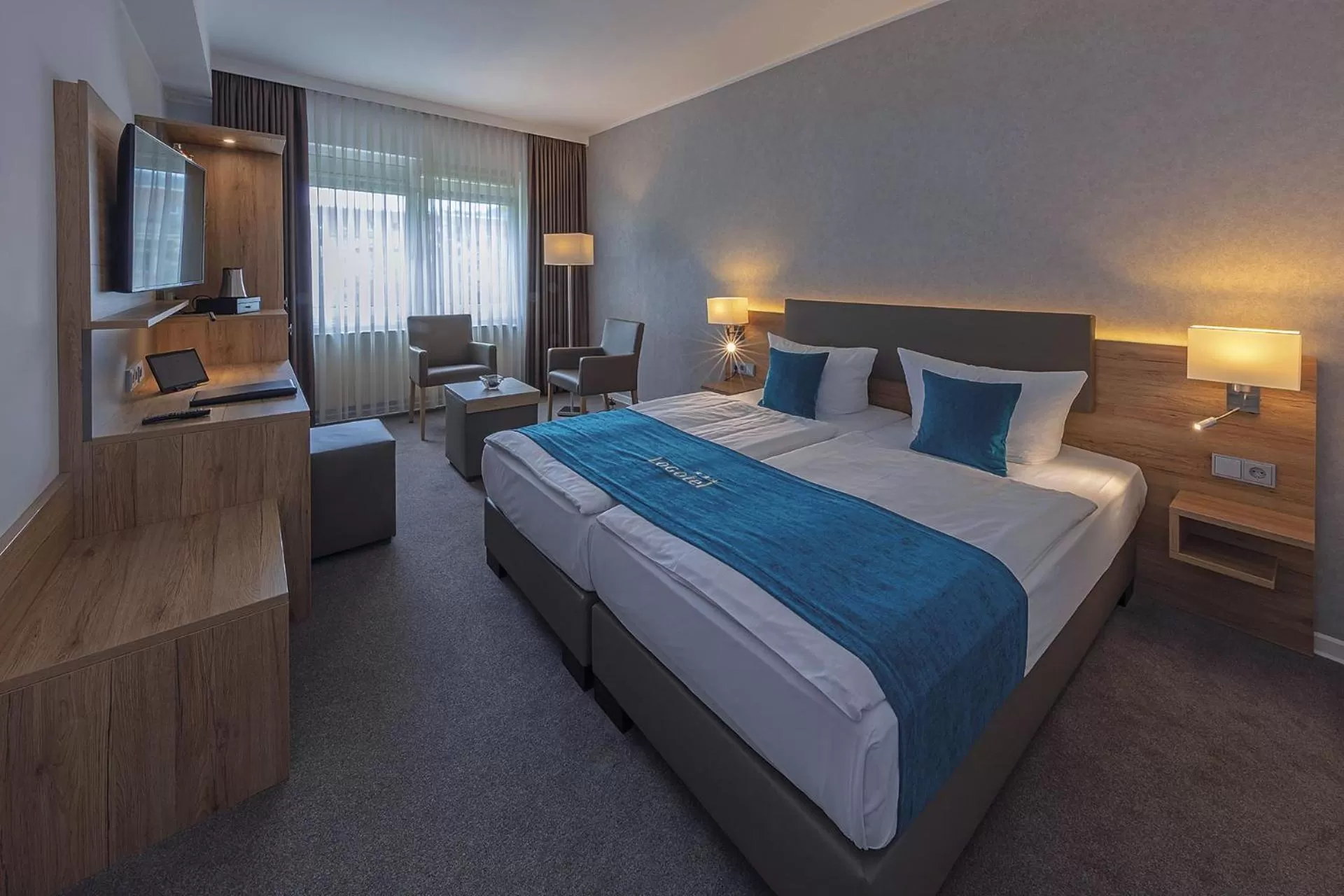 Bed in Hotel Logotel