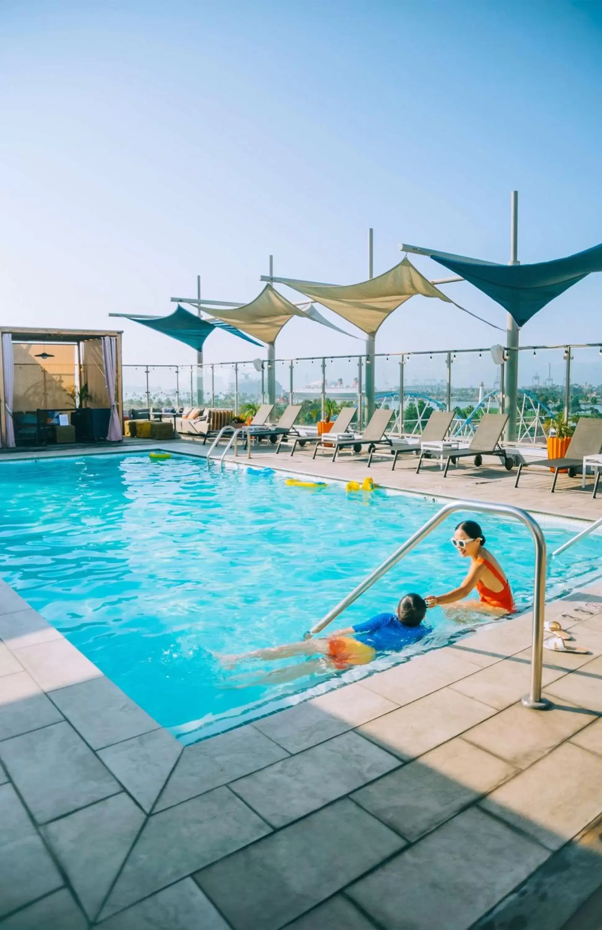 Swimming pool in Hyatt Centric the Pike Long Beach Swimming pool in Hyatt Centric the Pike Long Beach