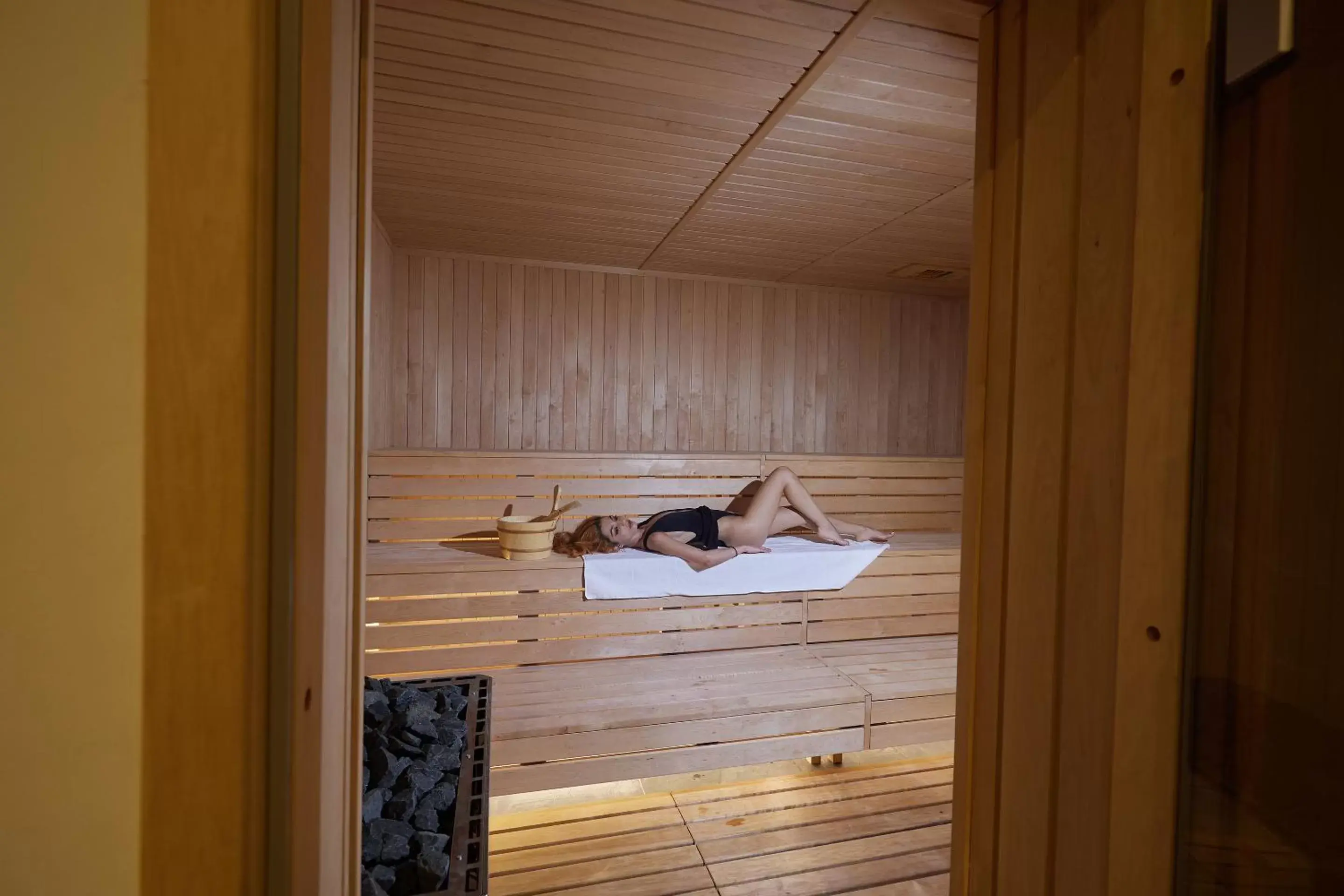 Sauna in Chrysomare Beach Hotel & Resort