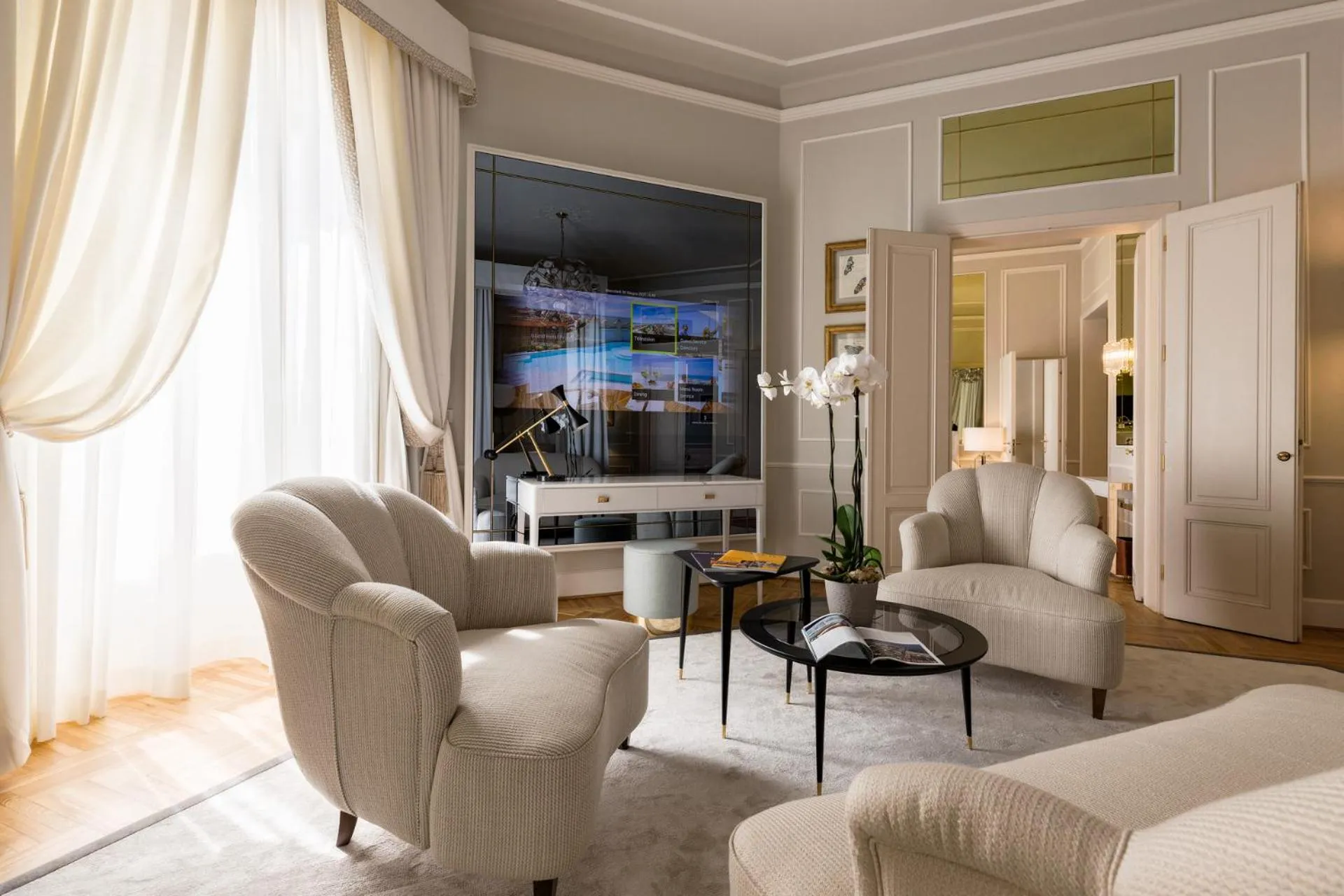 Seating area in Grand Hotel Principe Di Piemonte