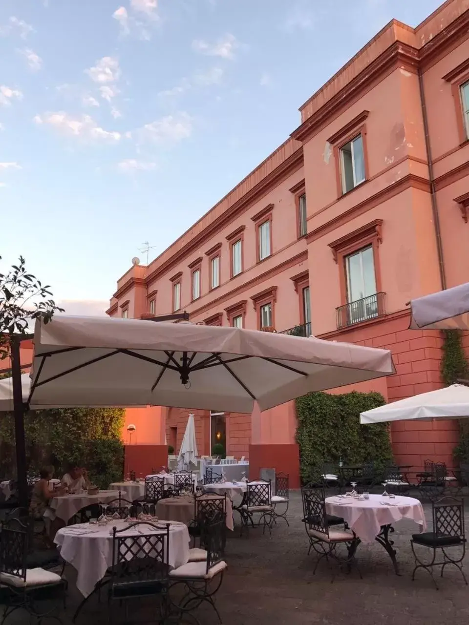 Patio, Restaurant/Places to Eat in Miglio d'Oro Park Hotel