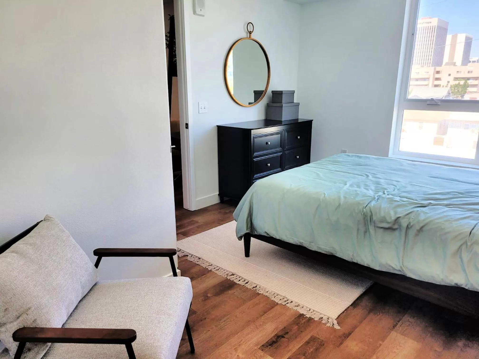 Bed in Gorgeous Hollywood Apts LA's Best Location and Amazing Roof Deck