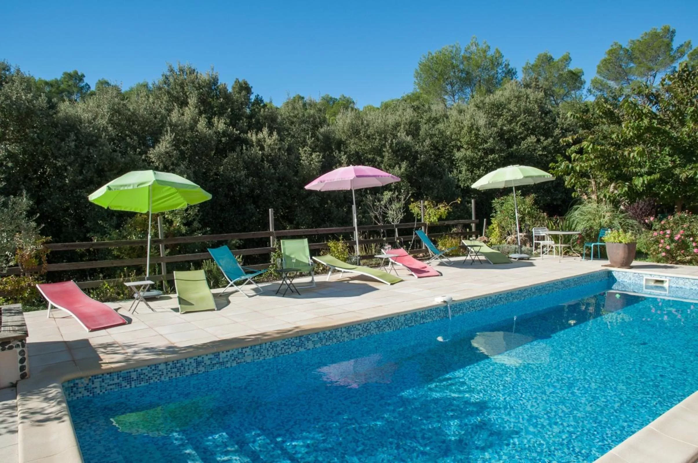 Patio, Swimming Pool in Le Mas Pinède