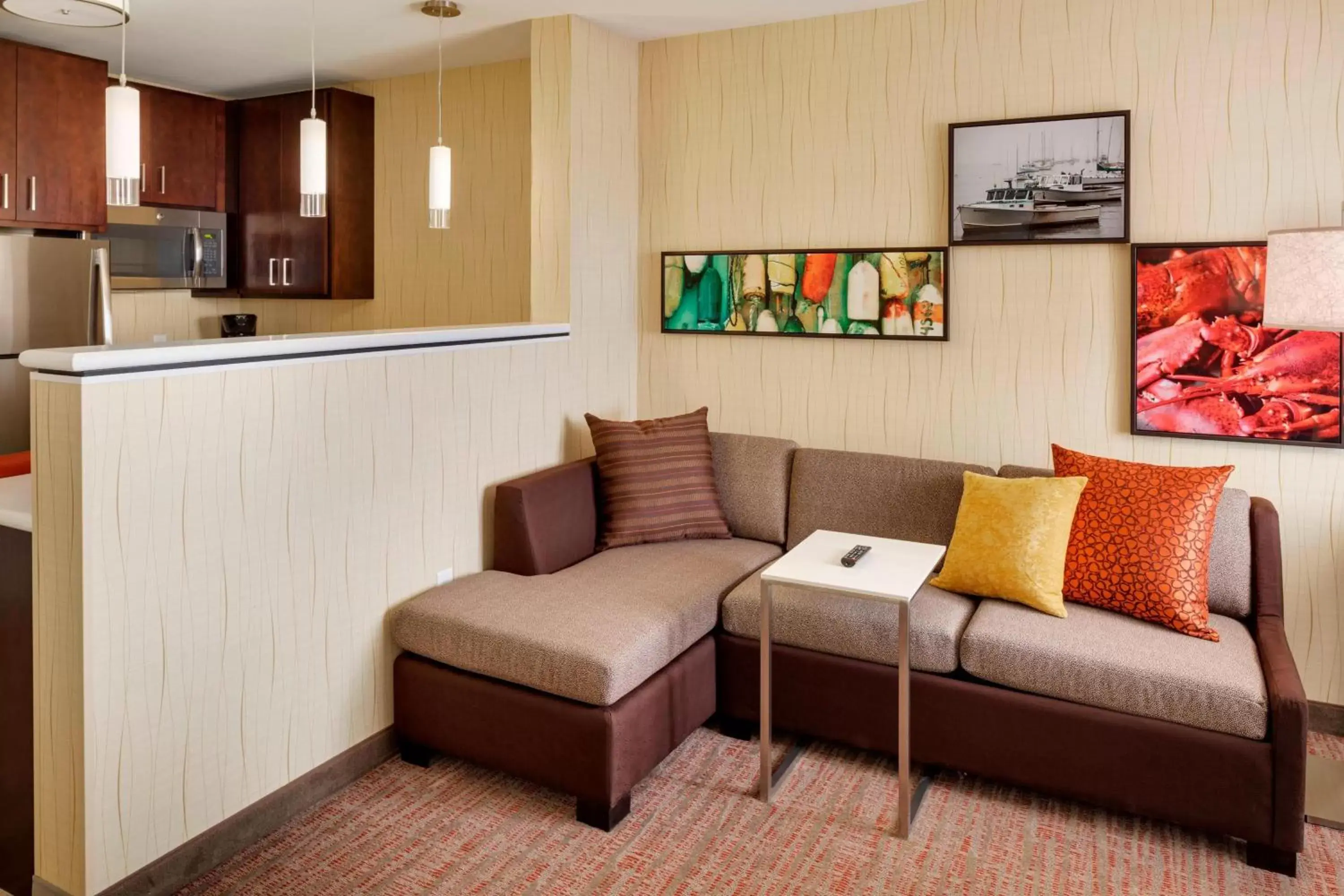 Bedroom, Seating Area in Residence Inn by Marriott Bath Brunswick Area