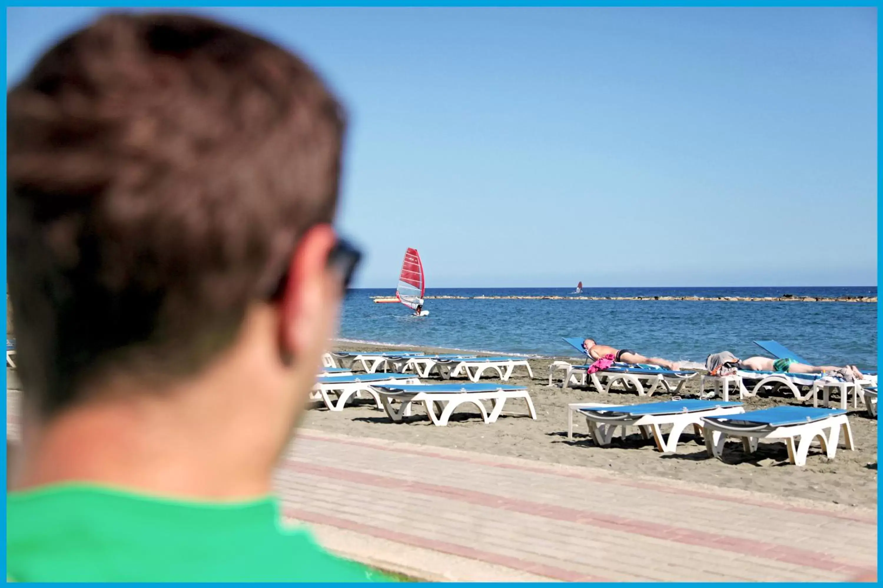 Restaurant/places to eat, Beach in Poseidonia Beach Hotel