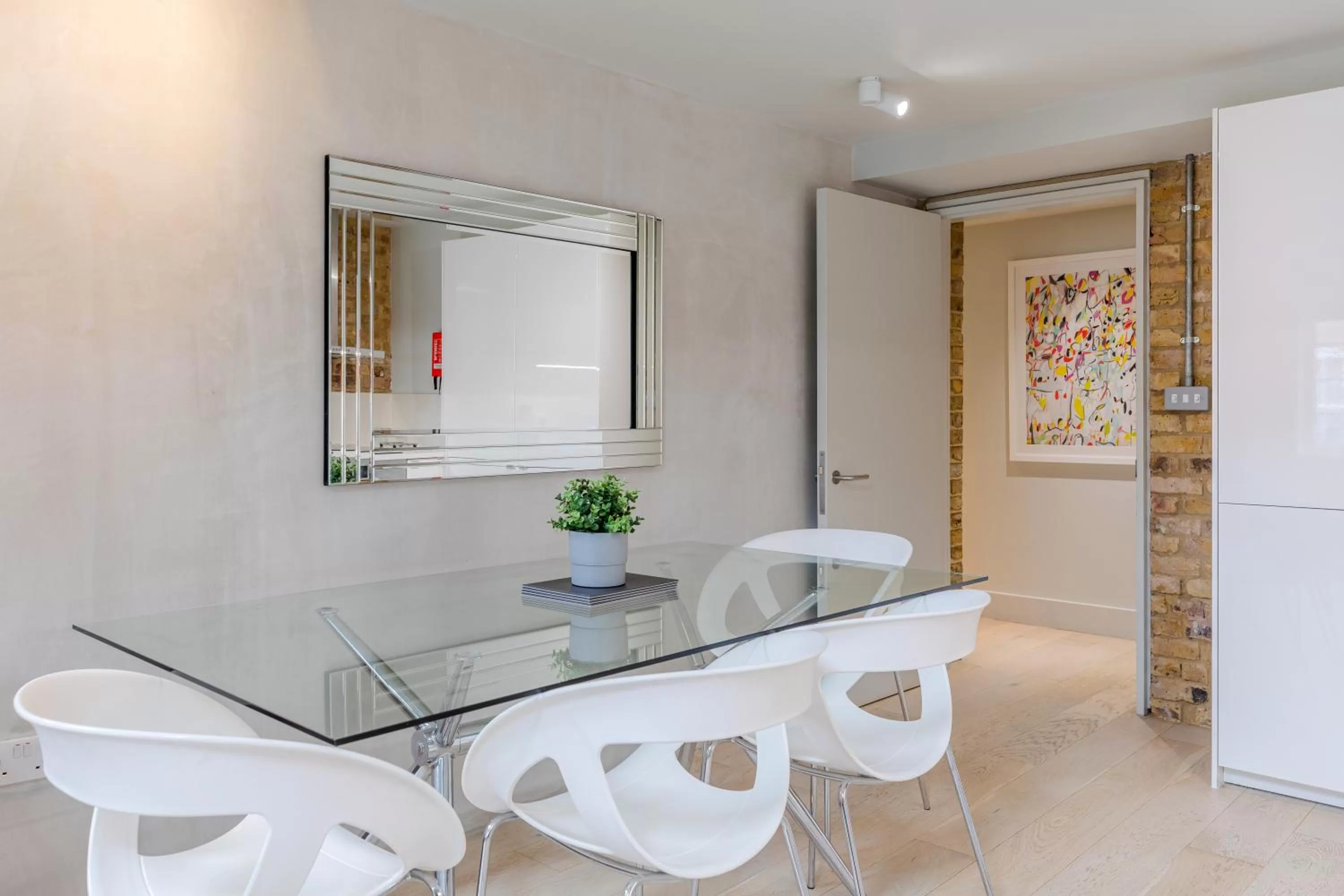 Living room, Bathroom in Holborn Apartments