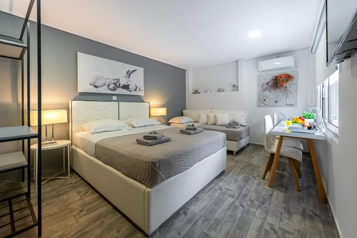 Bed in Comfort Stay Athens Airport Hotel - FREE shuttle from and to the airport