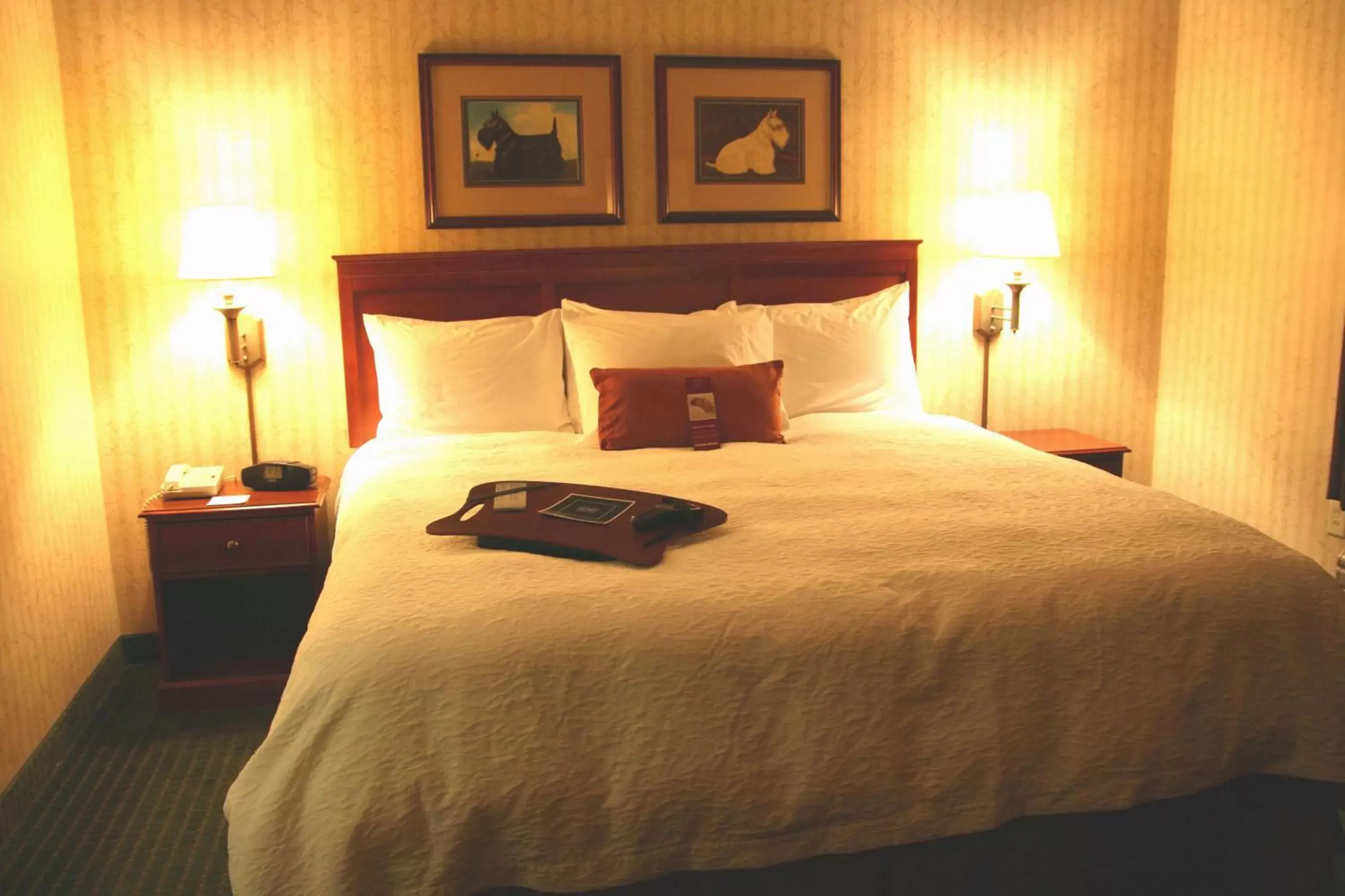 Bed in Hampton Inn & Suites Scottsburg