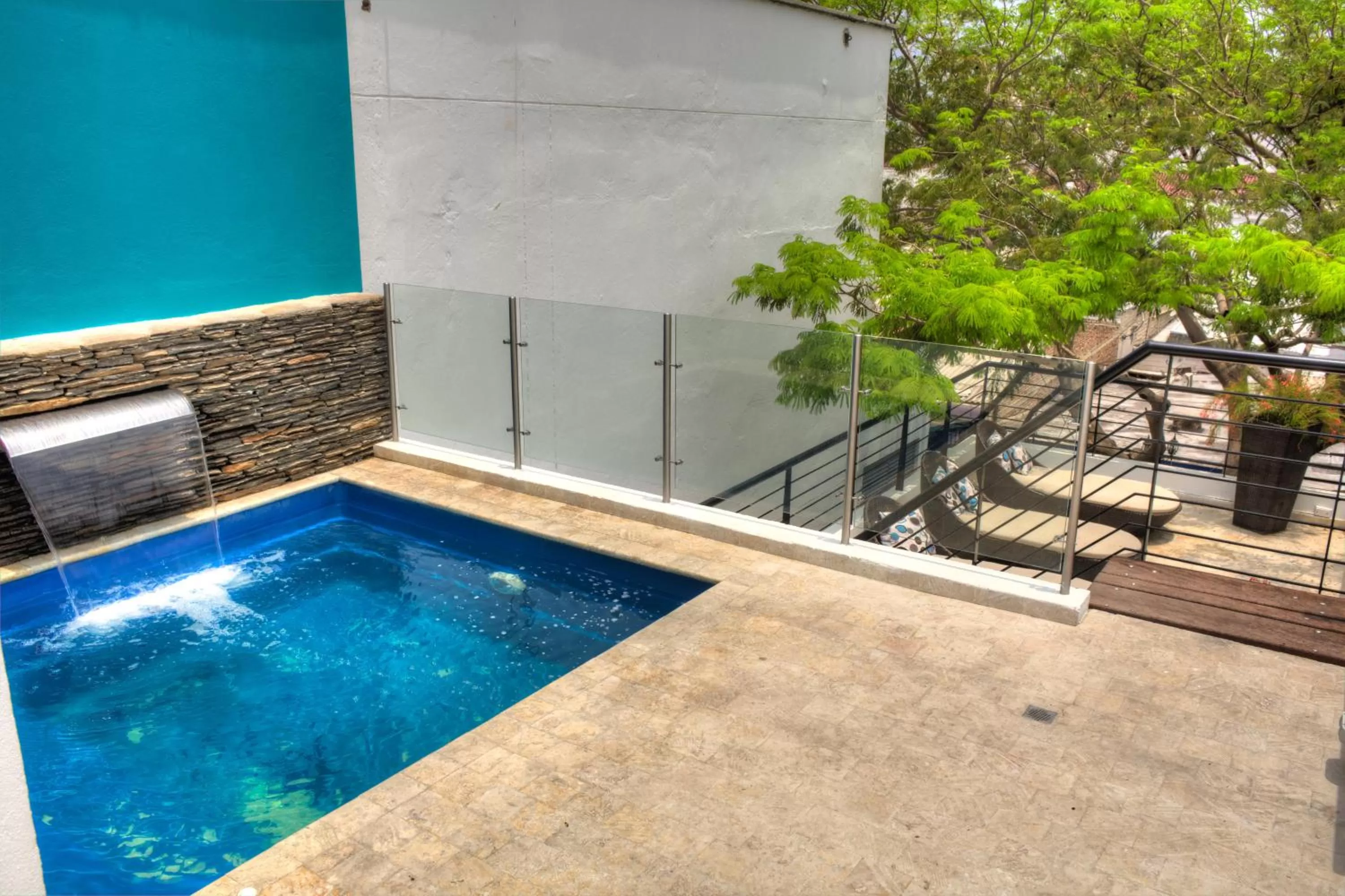 Pool view in Casa de Leda, a Kali Hotel