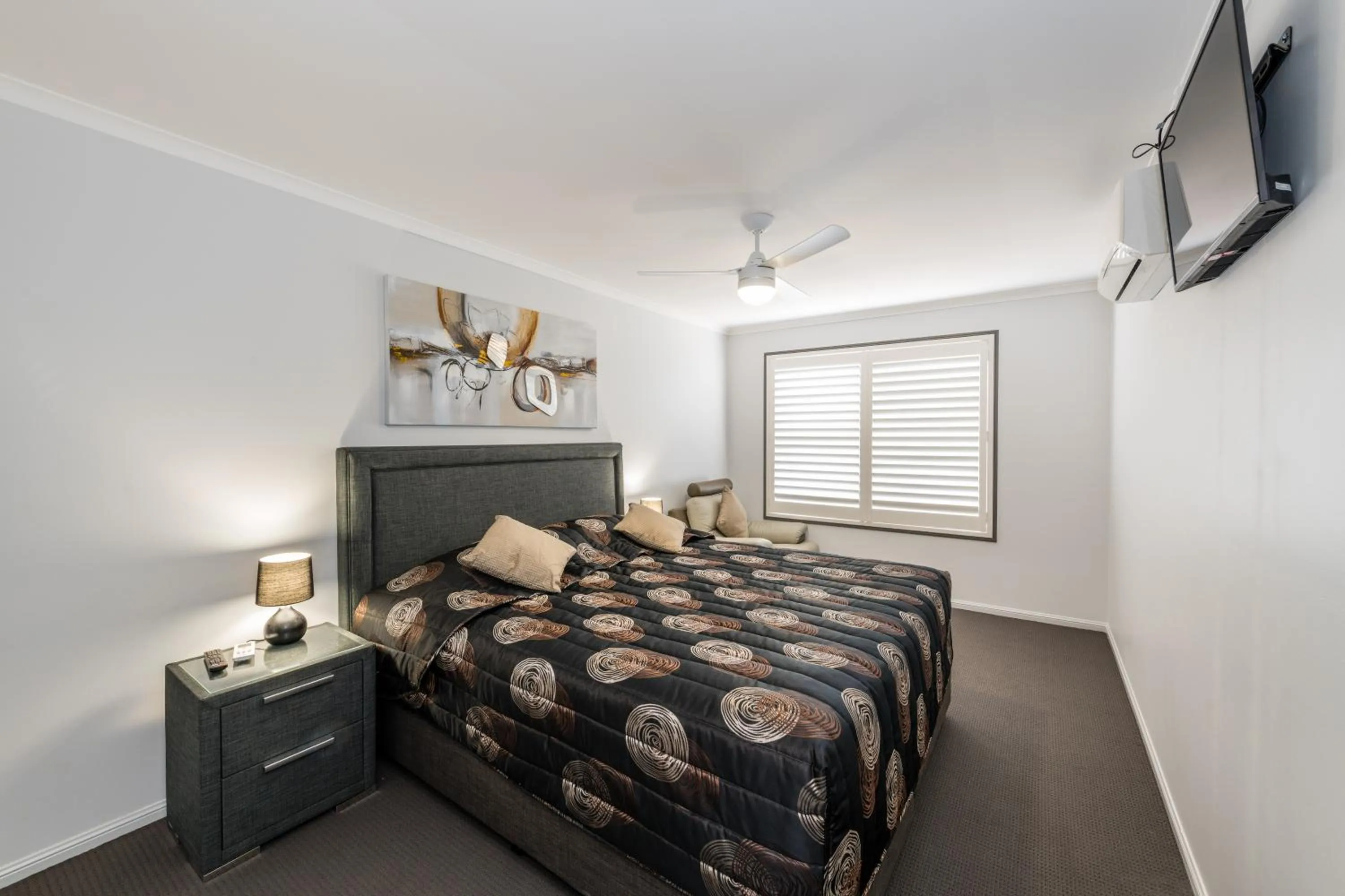 Bedroom, Bed in Athena Motel Apartments