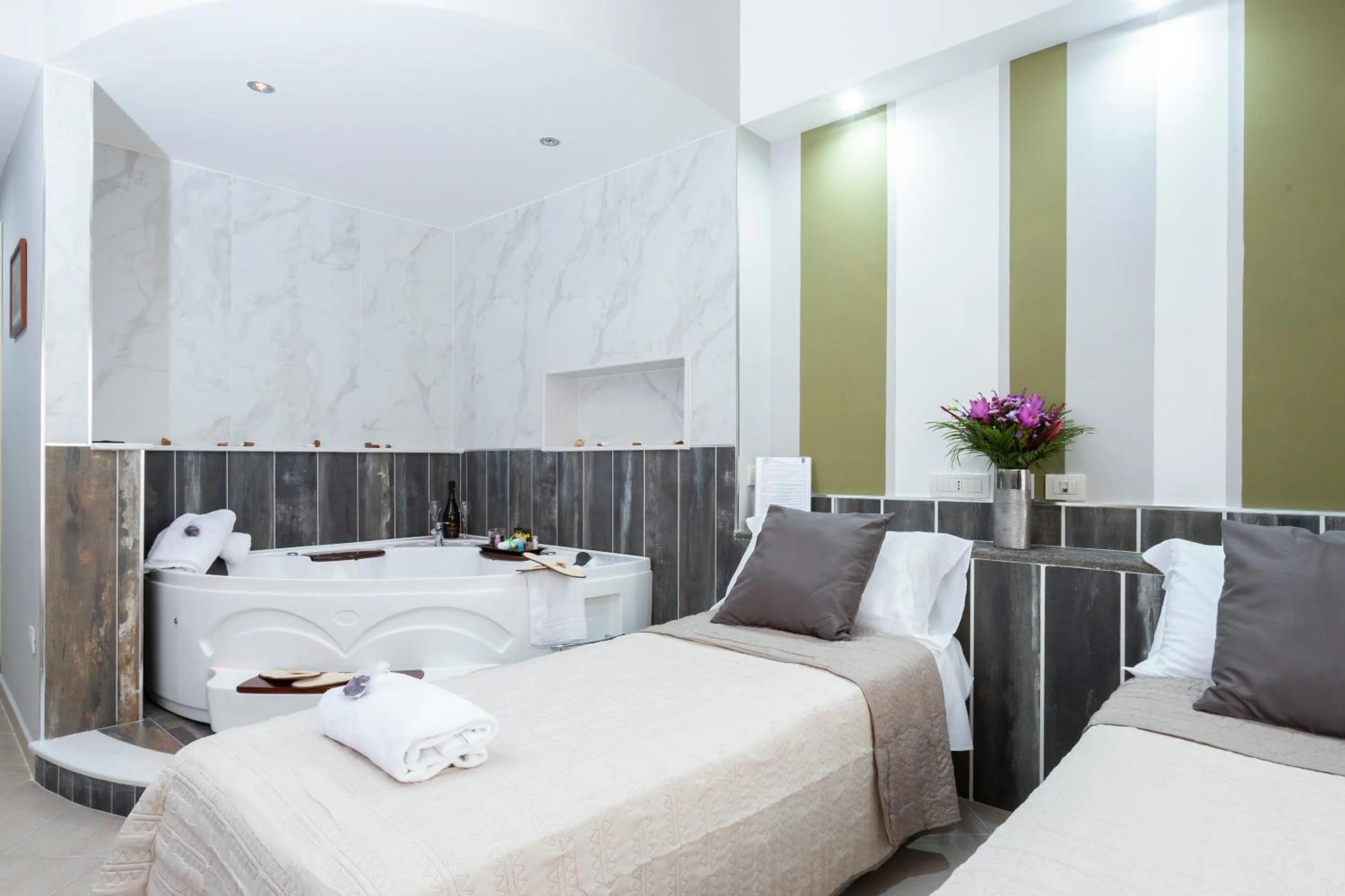 Bed in Hotel San Paolo