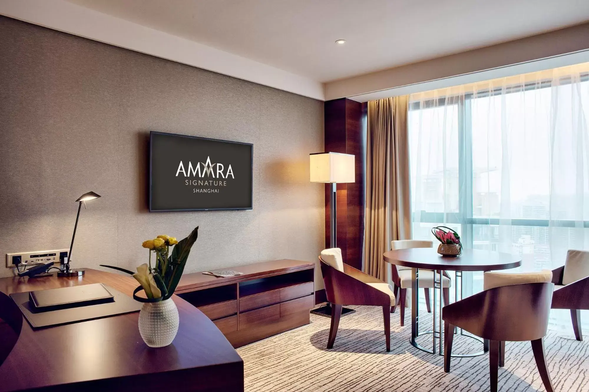 Seating area, Dining Area in Amara Signature Shanghai