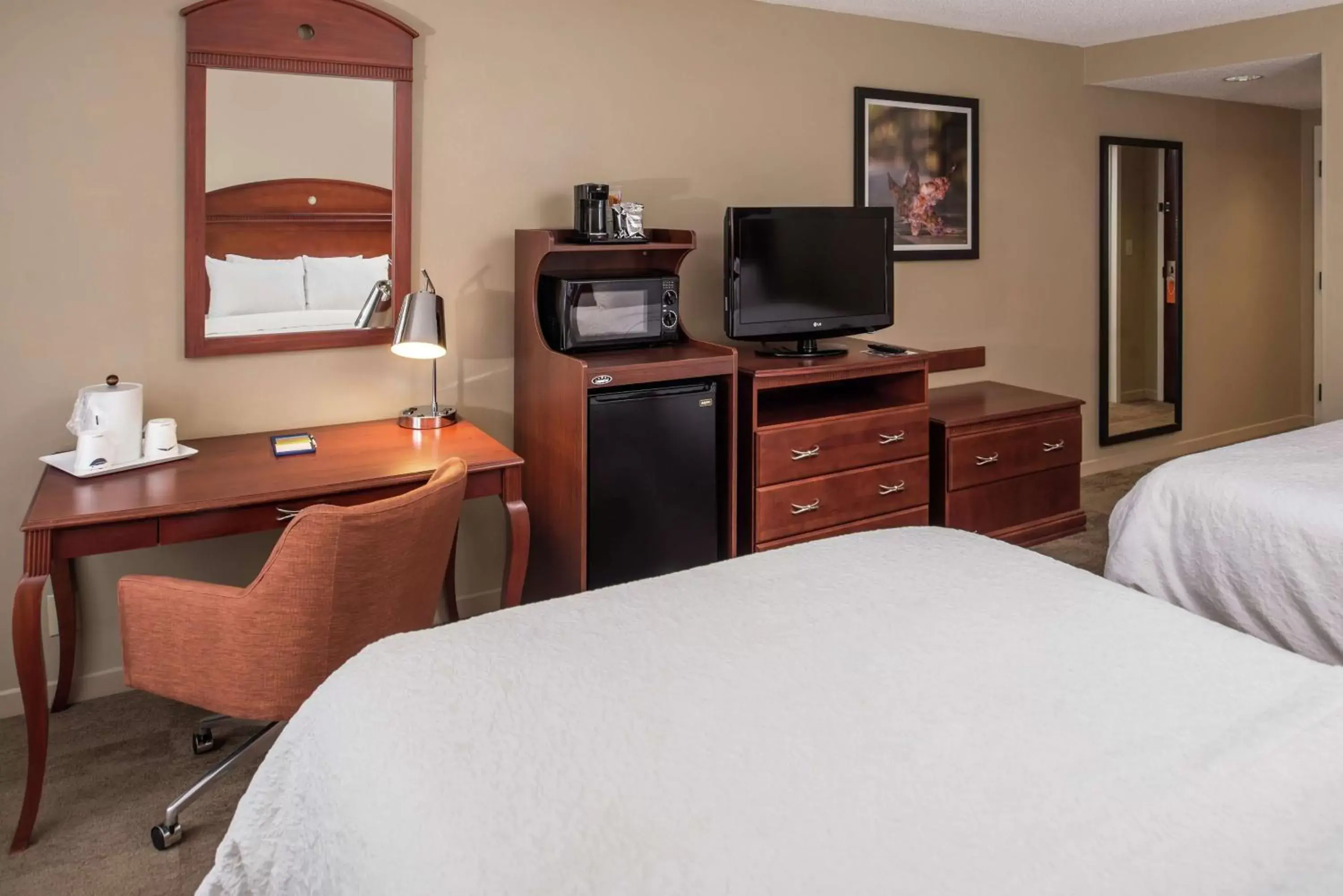 Bedroom, TV/Entertainment Center in Hampton Inn Columbia Northeast-Fort Jackson Area