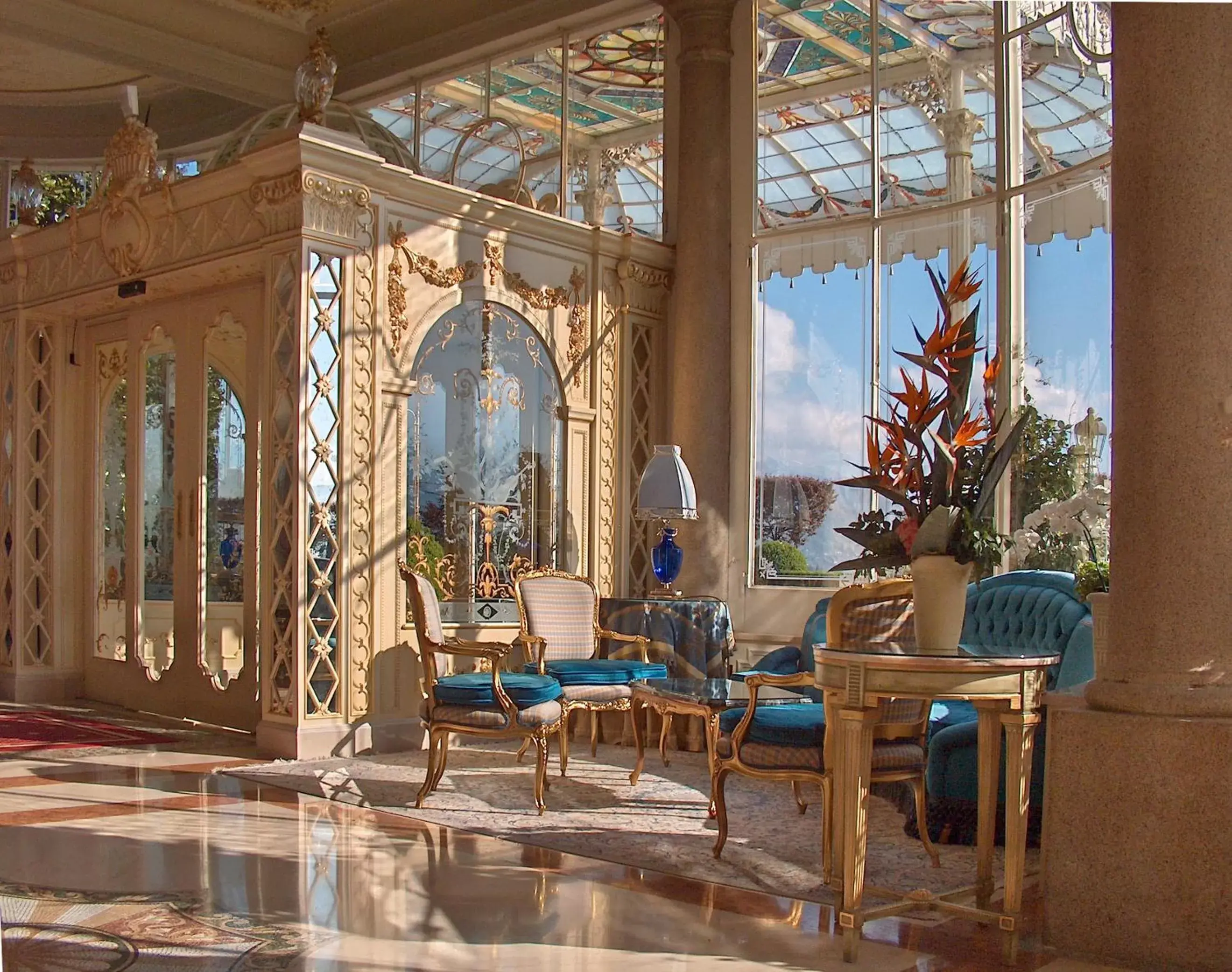 Lobby or reception in Grand Hotel des Iles Borromées & SPA Lobby or reception in Grand Hotel des Iles Borromées & SPA