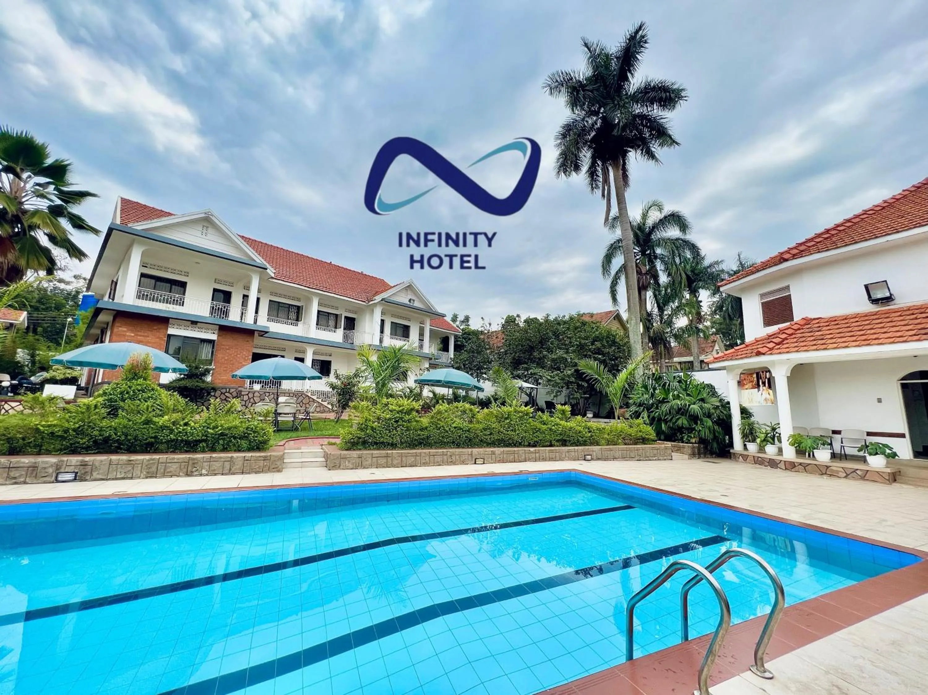 Pool view in Infinity Hotel Kampala