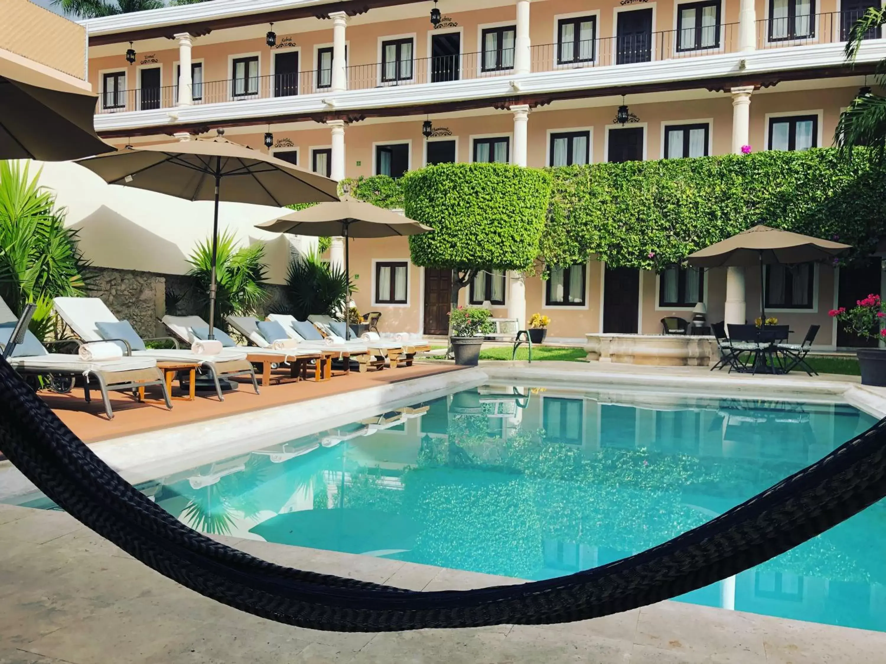 Patio, Swimming Pool in Casa Lucia Hotel Boutique