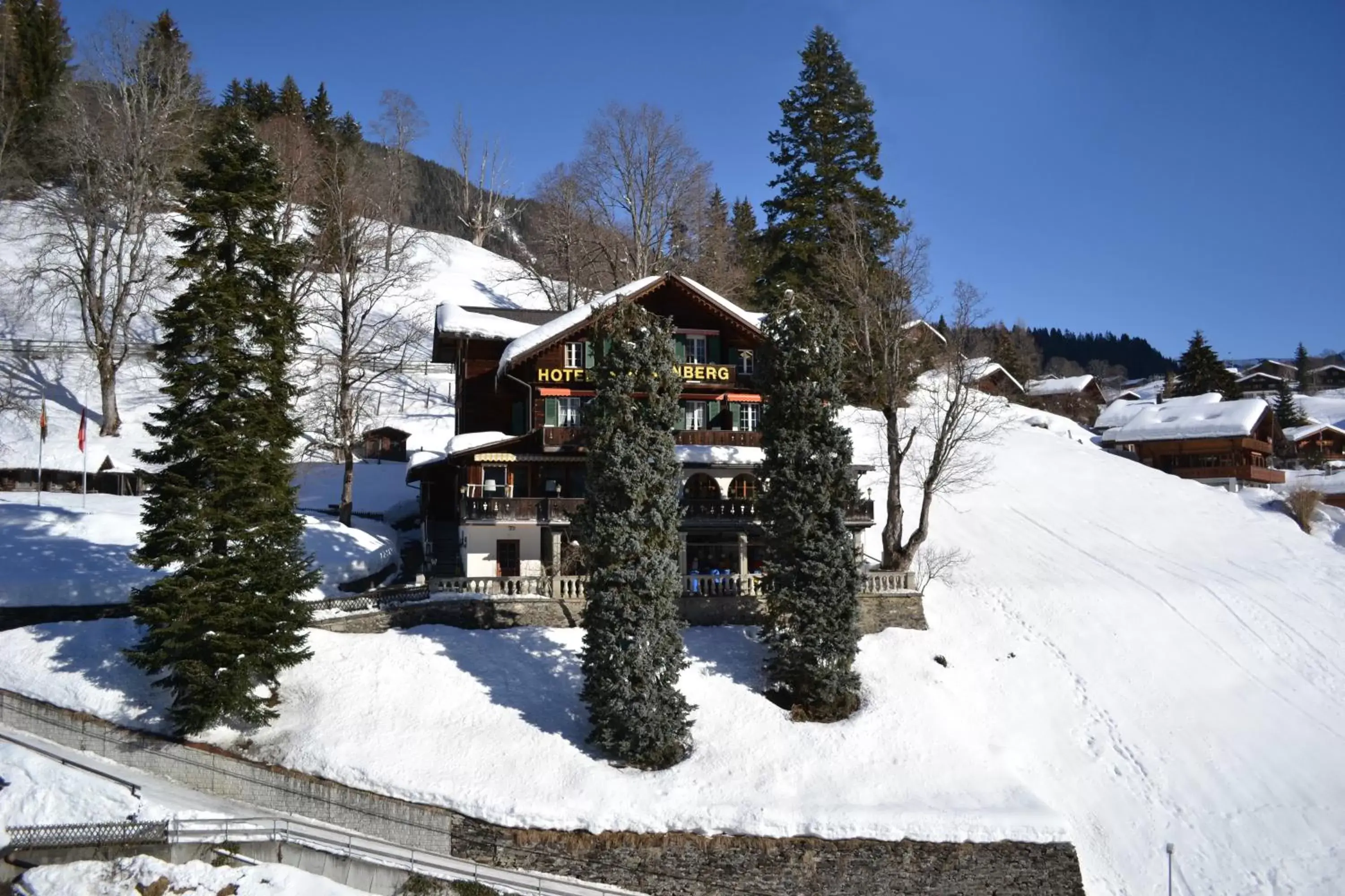 Facade/entrance, Winter in Hotel Sonnenberg